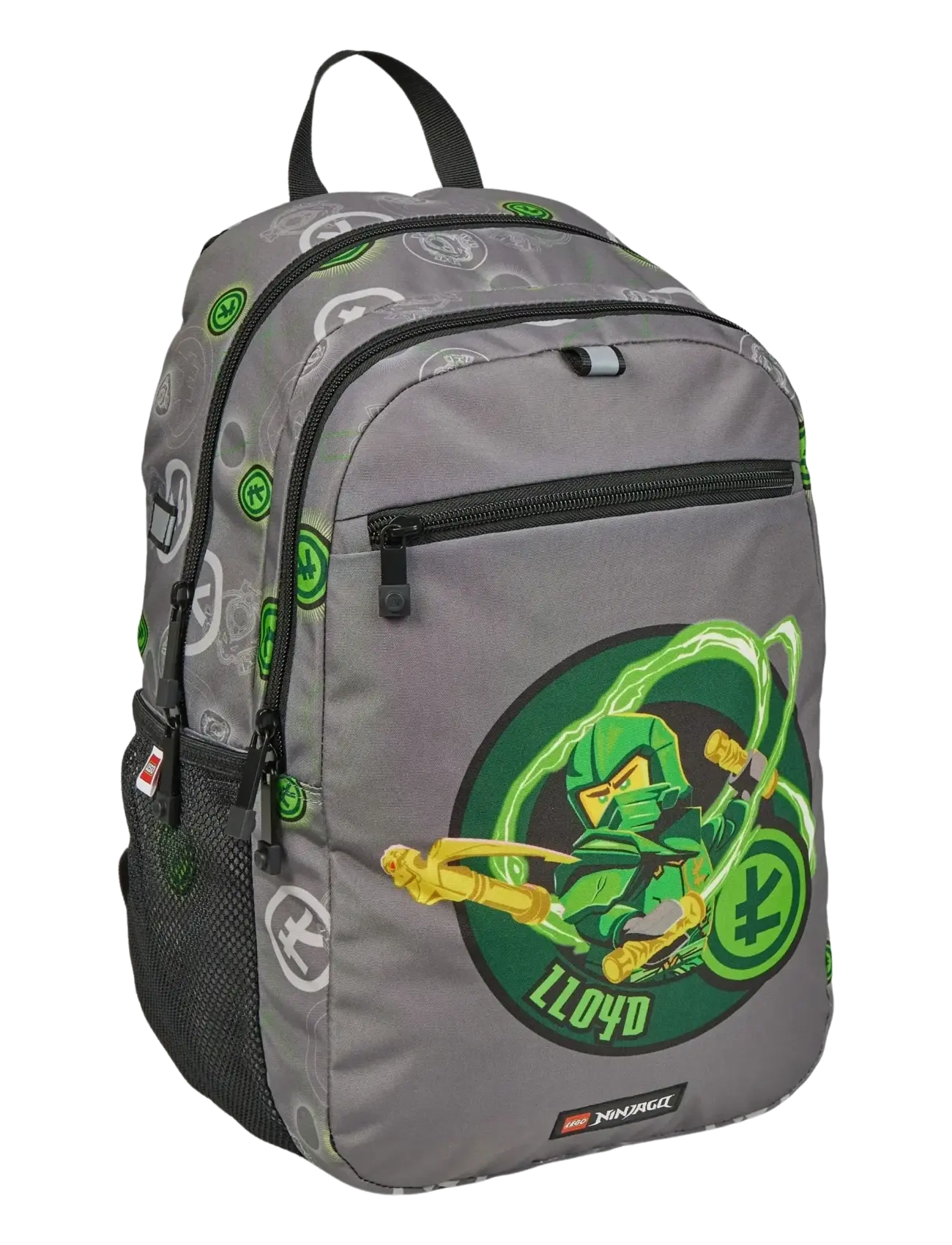 Lego Bags LEGO® Extended Backpack - Nyheder - NINJAGO®, ELEMENTAL MASTER OF ENERGY / grey