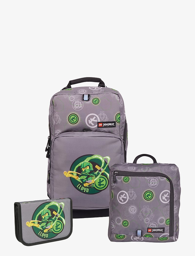 Lego Bags - LEGO® Optimo Starter School Bag w/attachable Gym Bag & Pencil Case w/ Content - skoletasker - ninjago® elemental master of energy - 0