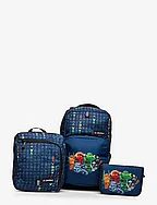 LEGO® Optimo Starter School Bag w/attachable Gym Bag & Pencil Case w/ Content - NINJAGO® FAMILY