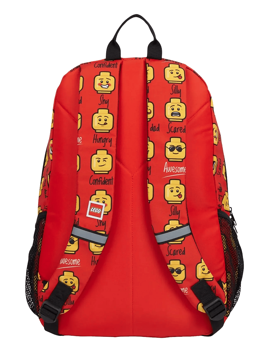 Lego Bags - LEGO® School Backpack - skolväskor - minifigures™, red, today i feel - 1