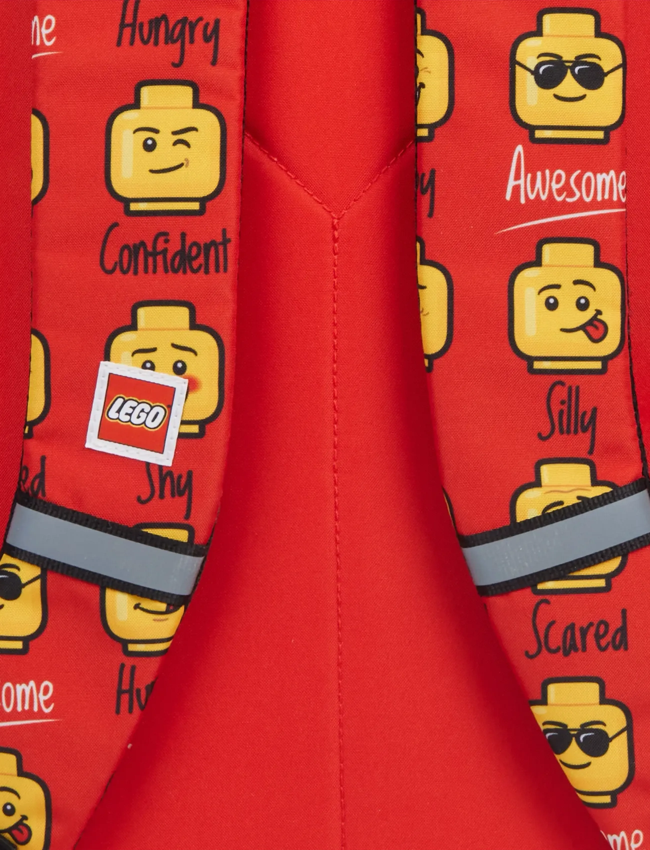 Lego Bags - LEGO® School Backpack - skolväskor - minifigures™, red, today i feel - 3
