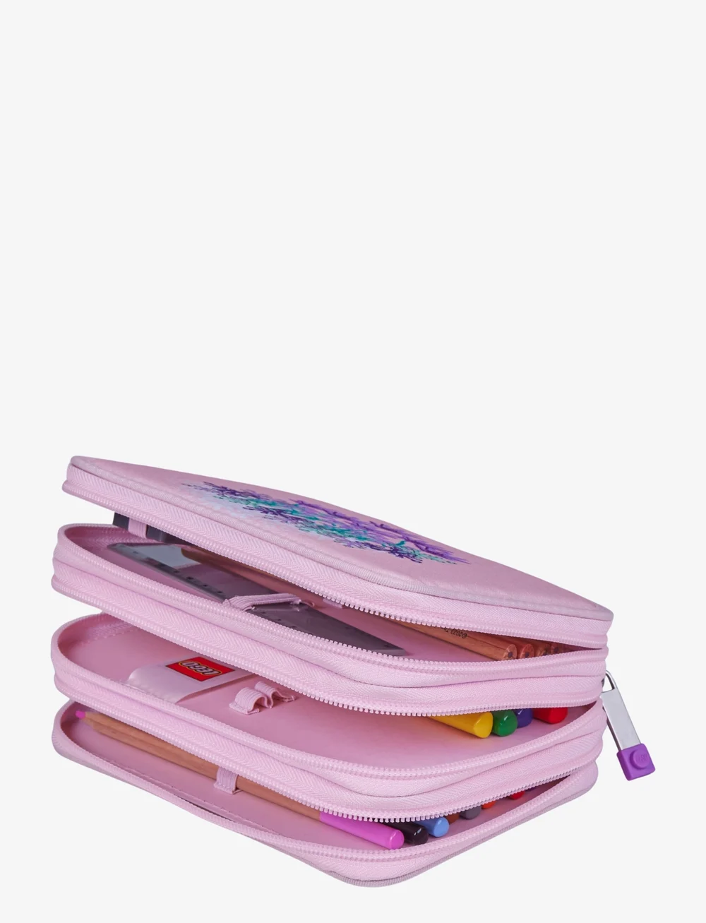 Lego Bags - LEGO® 3 Layer Pencil Case with Content - federmäppchen - flowers - 2
