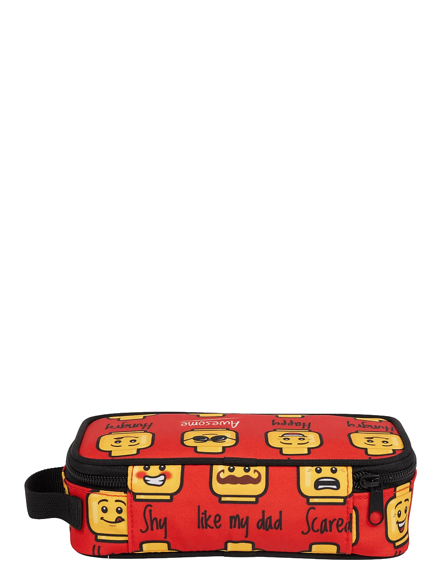 Lego Bags - LEGO® Core Pencil Box - pennfodral - minifigures™, red, today i feel - 0