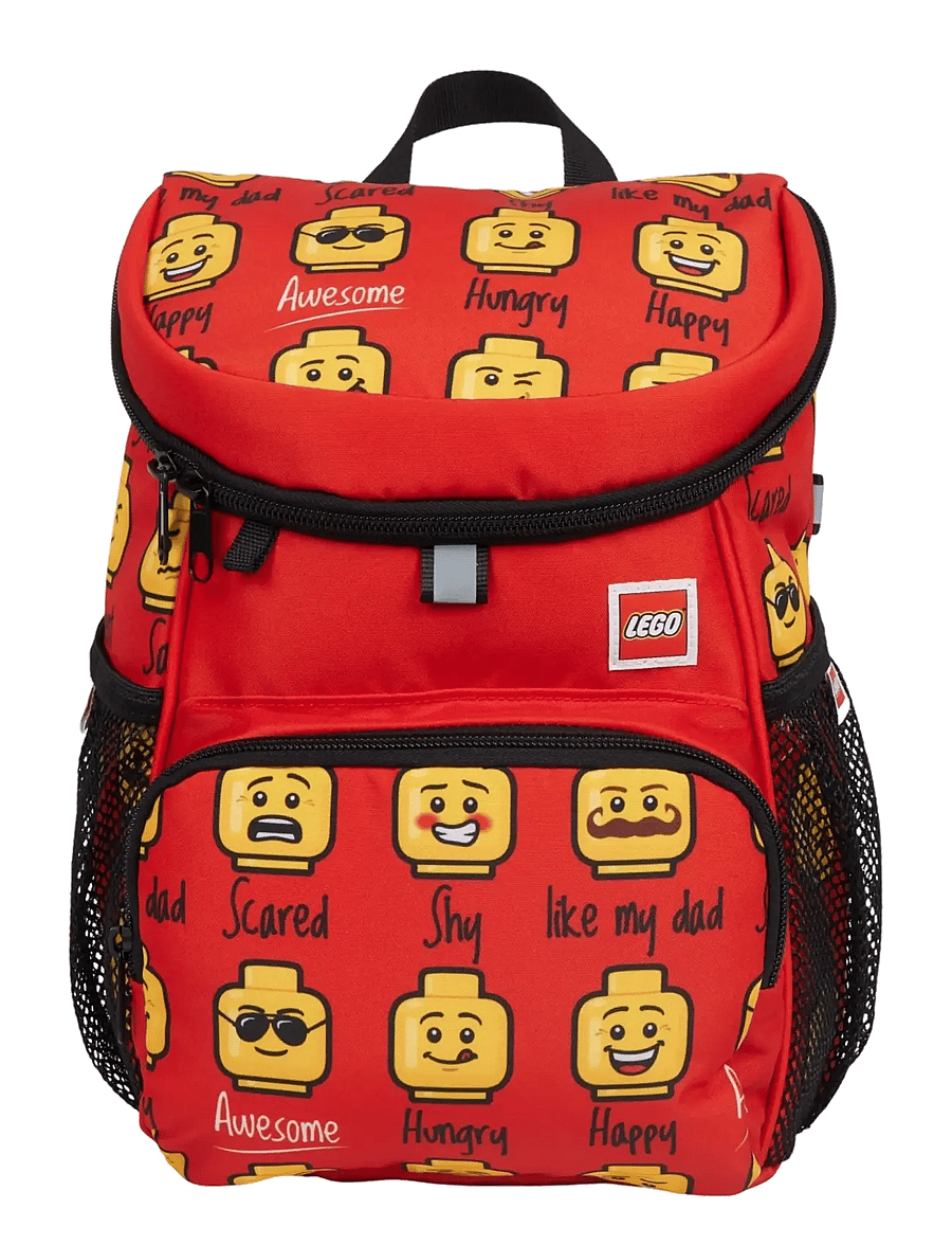 Lego Bags - LEGO® Beanie Backpack - skolväskor - minifigures™, red, today i feel - 0