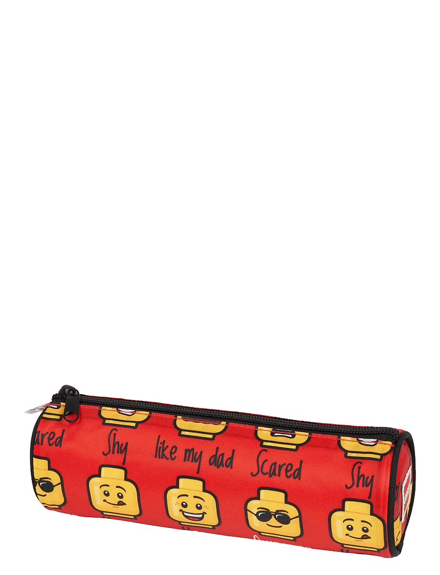 Lego Bags - LEGO® Pencil roll - pennfodral - minifigures™, red, today i feel - 0