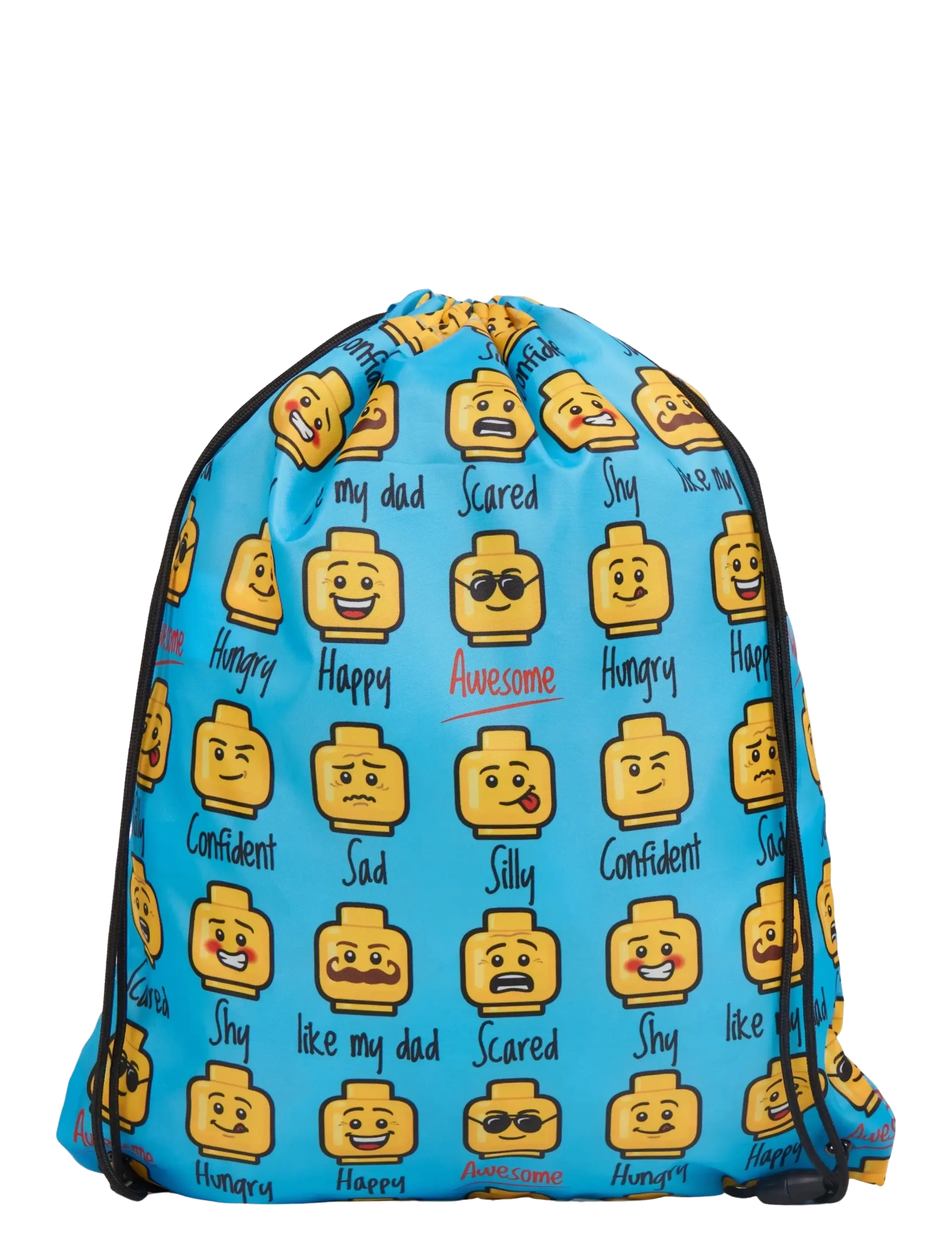 Lego Bags - LEGO® Drawstring Bag - sportväskor - minifigures™, today i feel - 1