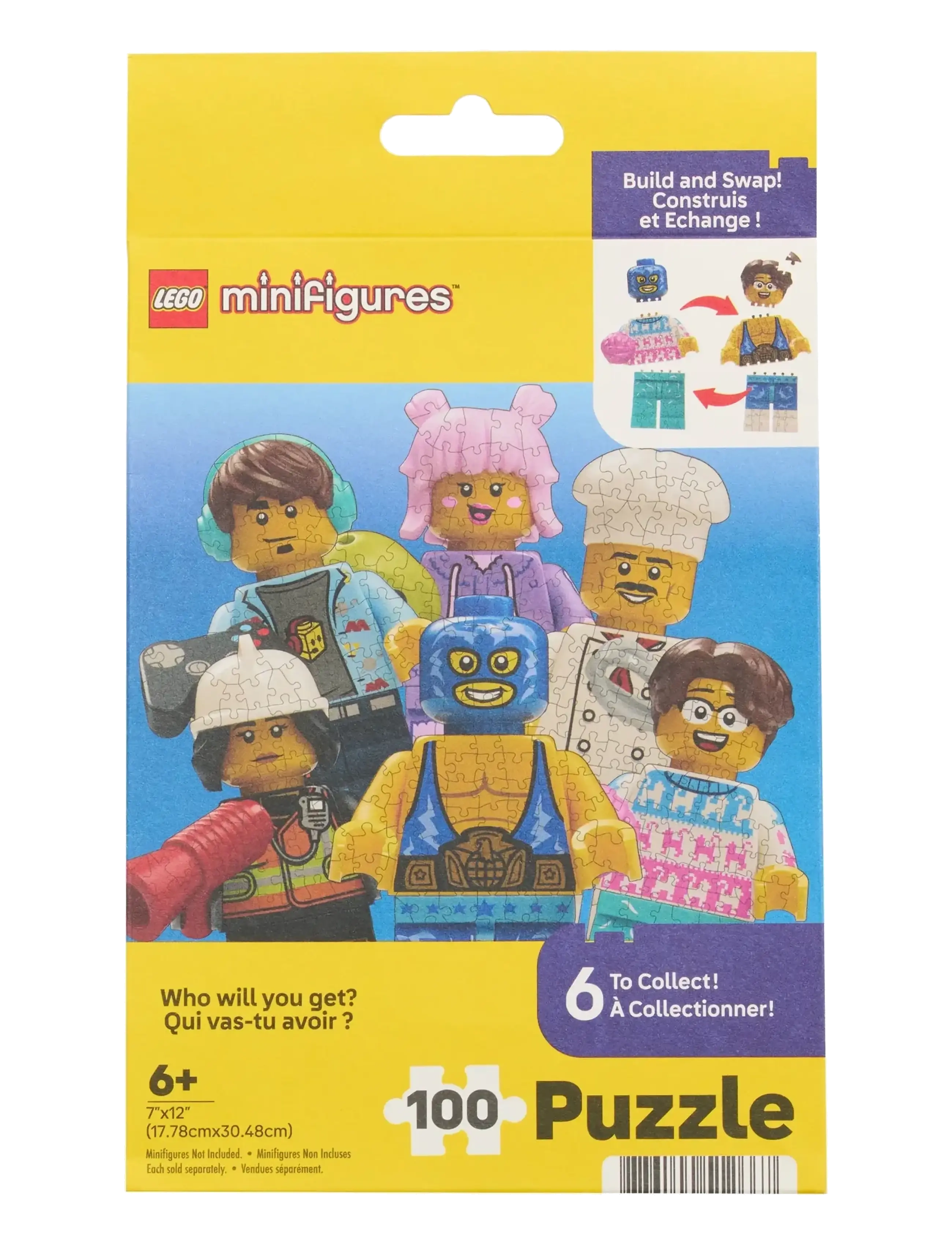 LEGO Puzzles LEGO Minifigures Blind Bag Puzzle 100 Pcs  Asst. - LEGO Puzzles - MULTI / multi