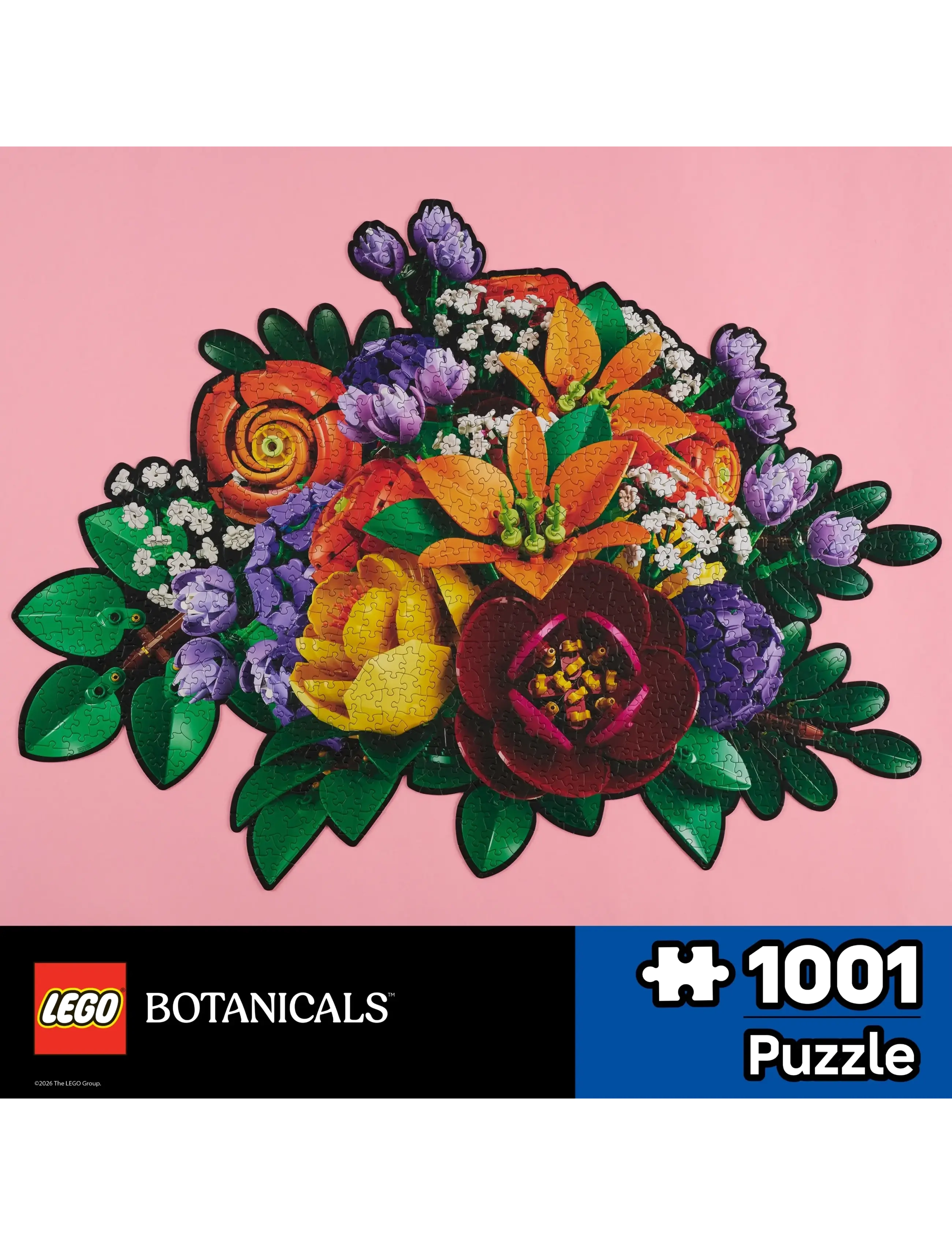 LEGO Puzzles - LEGO Purple Floral Puzzle 1000 Pcs - klassiska pussel - multi - 3