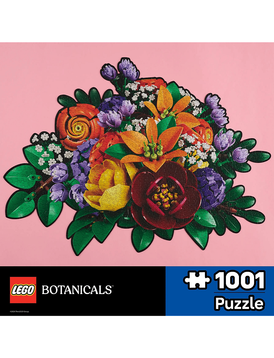 LEGO Puzzles - LEGO Purple Floral Puzzle 1000 Pcs - klassiska pussel - multi - 3