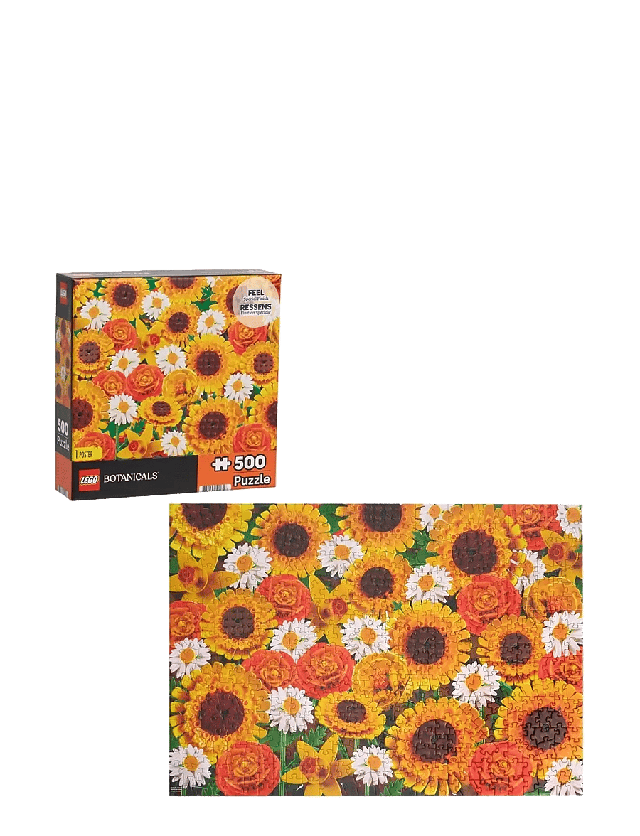 LEGO Puzzles - LEGO Sunflower Collage Puzzle 500 Pcs - klassiska pussel - multi - 0