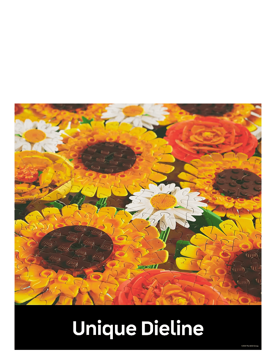 LEGO Puzzles - LEGO Sunflower Collage Puzzle 500 Pcs - klassiska pussel - multi - 4