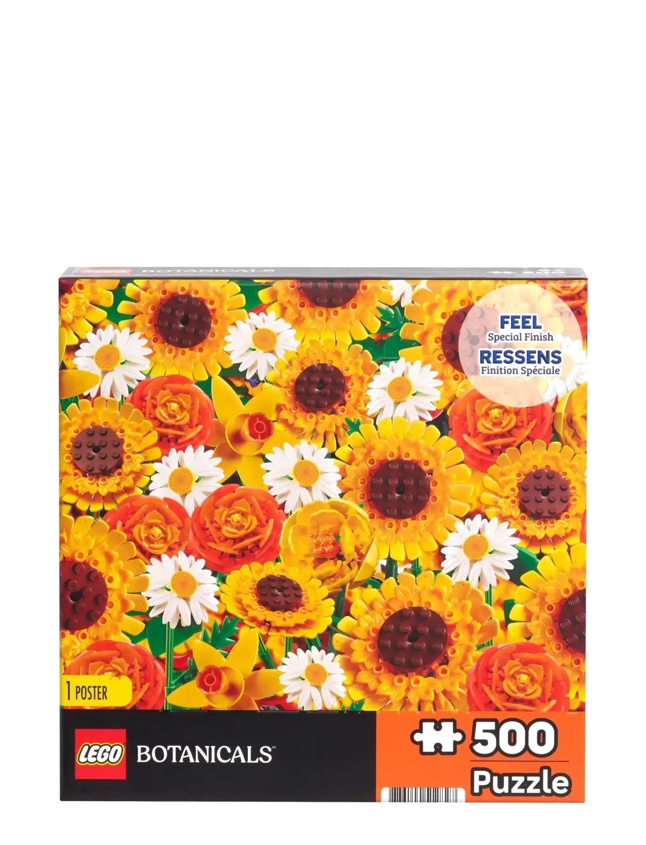 LEGO Puzzles - LEGO Sunflower Collage Puzzle 500 Pcs - klassiske puslespil - multi - 5