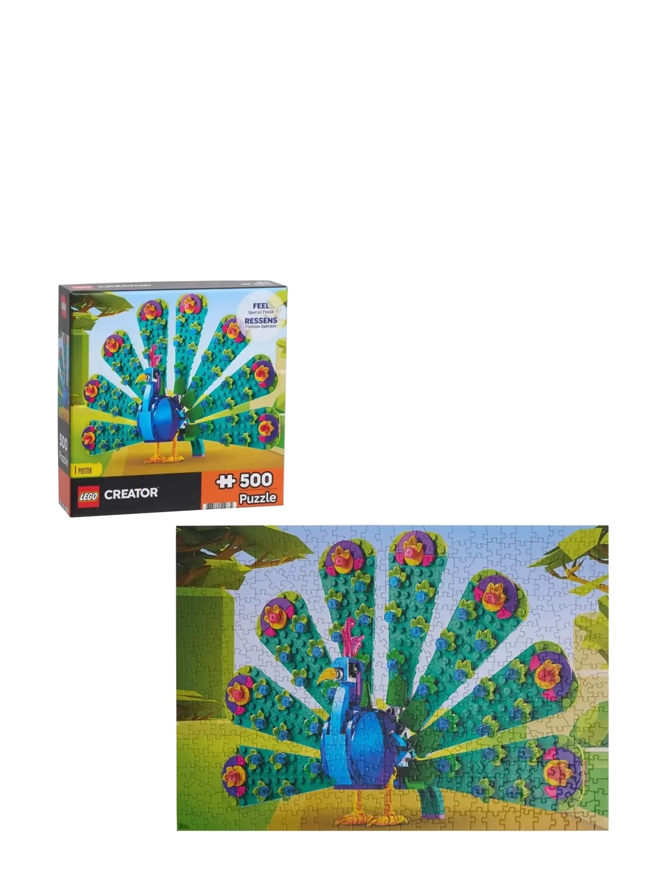 LEGO Puzzles LEGO Peacock Puzzle 500 Pcs - LEGO Puzzles - MULTI / multi