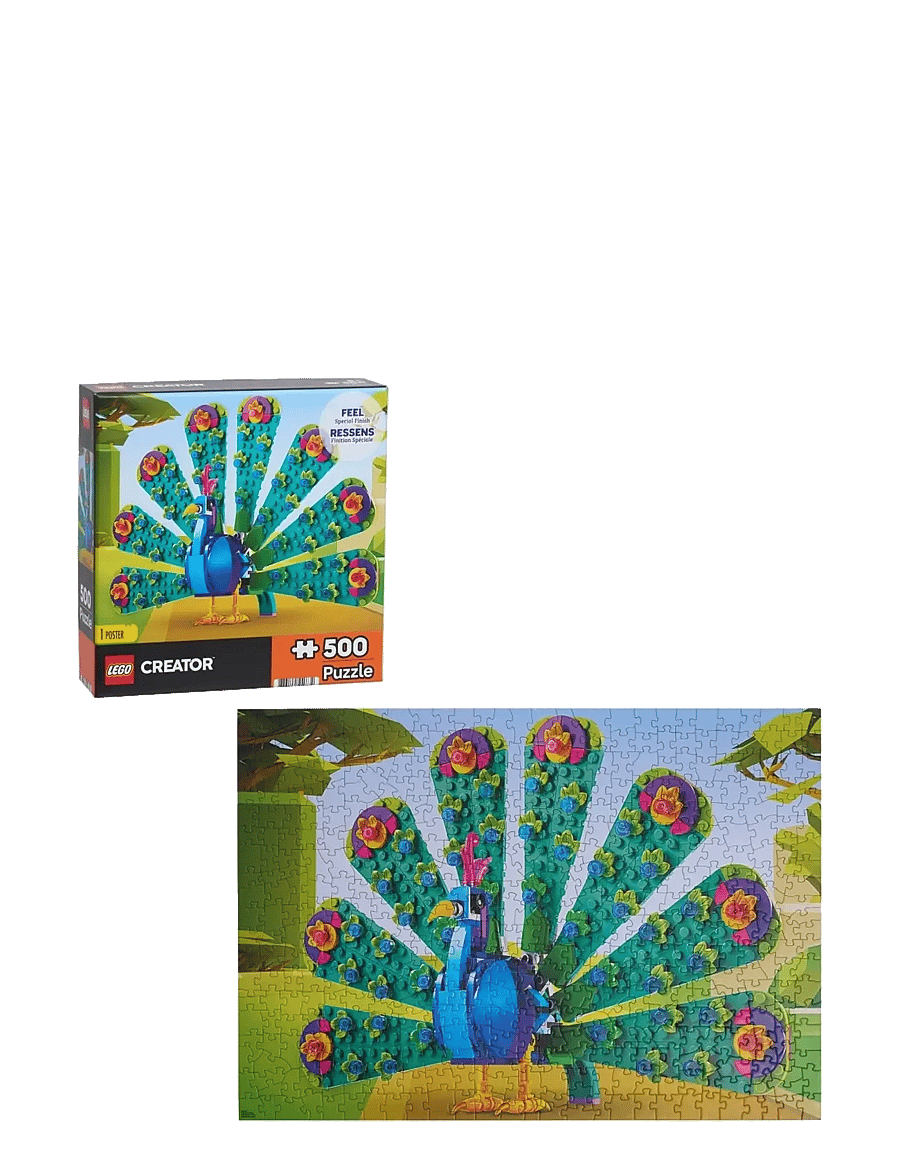 LEGO Puzzles - LEGO Peacock Puzzle 500 Pcs - klassiska pussel - multi - 1