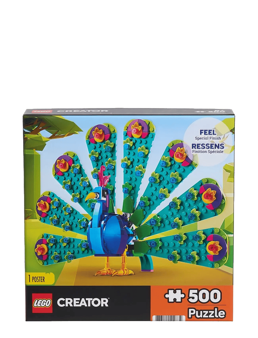 LEGO Puzzles - LEGO Peacock Puzzle 500 Pcs - klassiska pussel - multi - 3