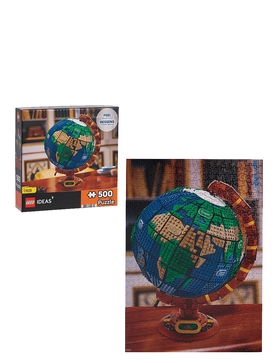 LEGO Puzzles - LEGO Globe Puzzle 500 Pcs - pedagogiska pussel - multi - 0