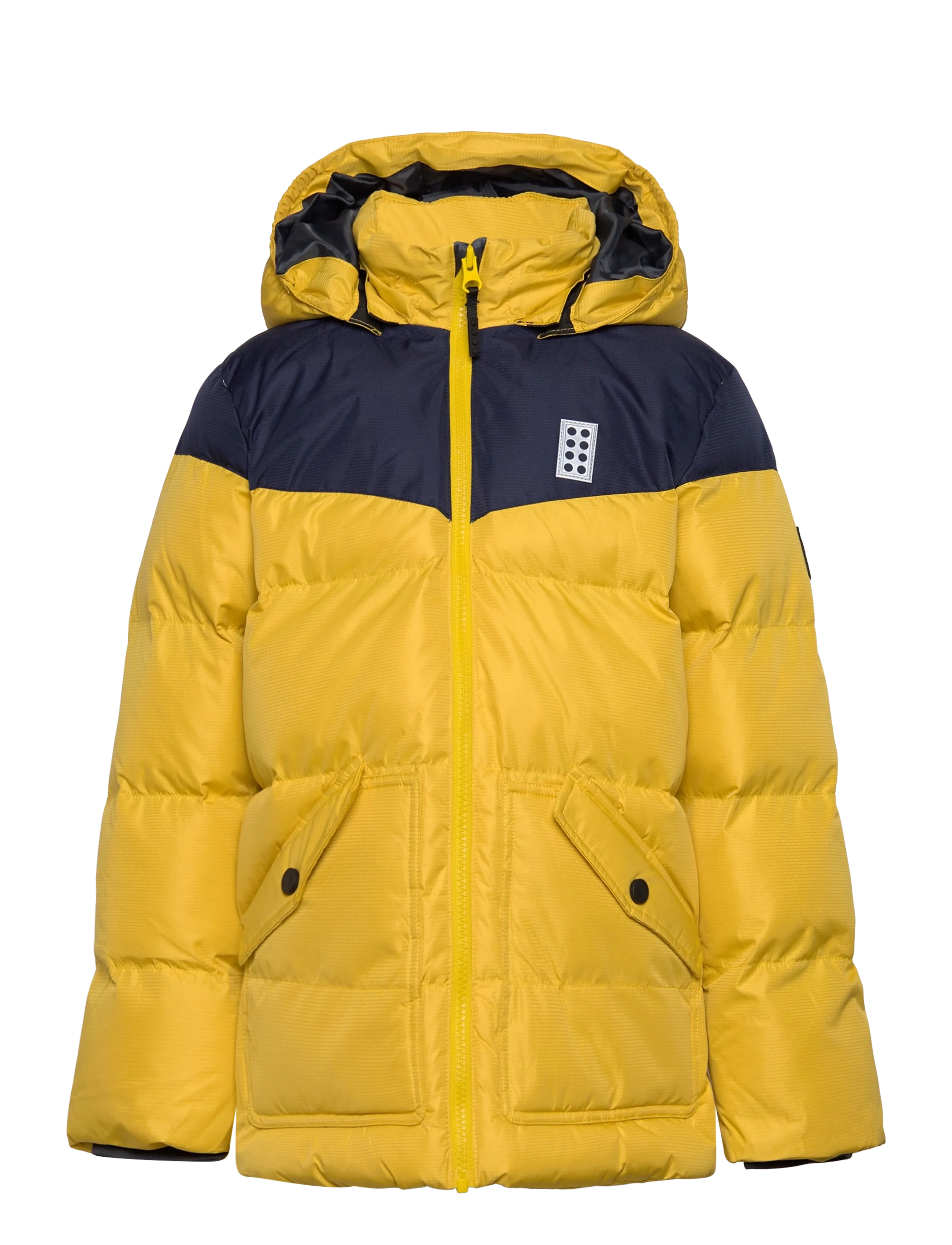 Lego Wear Lwjebel 733 Jacket., Børn, Hætte Dunjakke, Gul, Str: 104