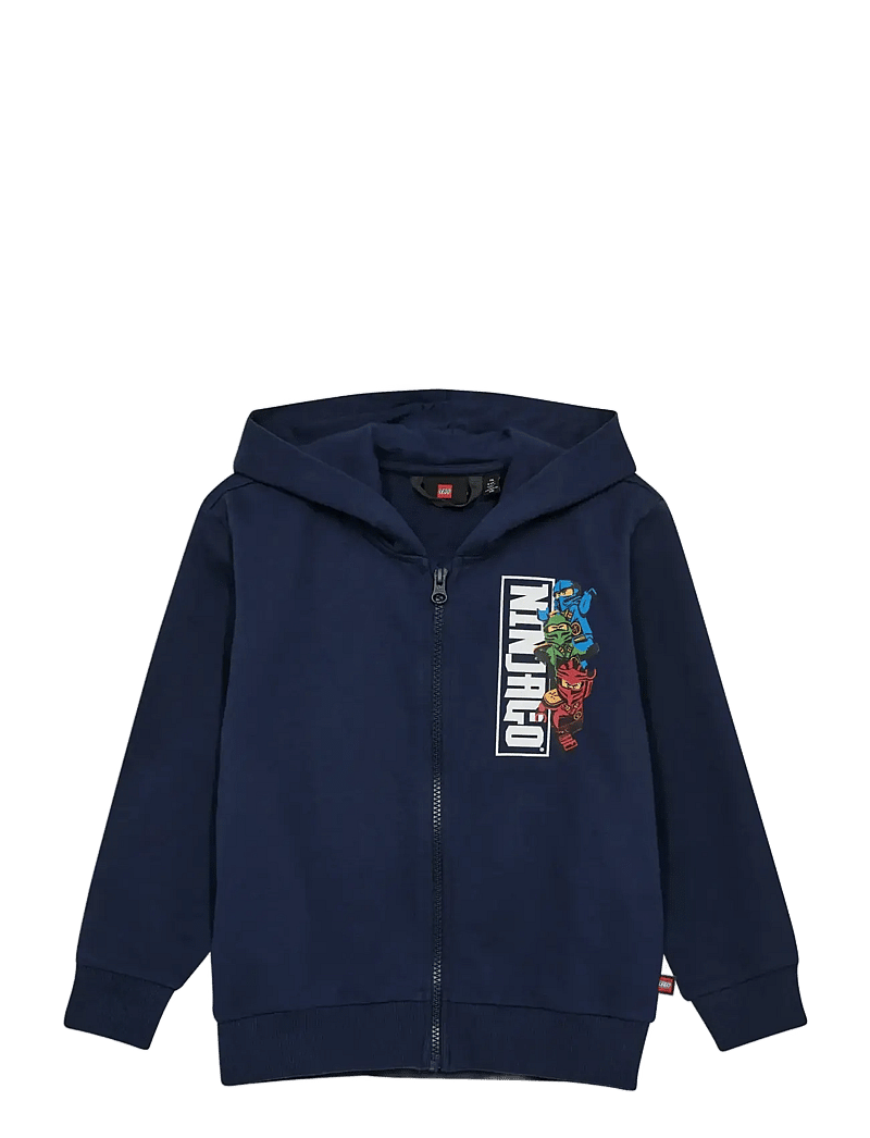 LEGO kidswear - LWSAKU 605 - HOODED SWEATSHIRT - huvtröjor - dark navy - 0