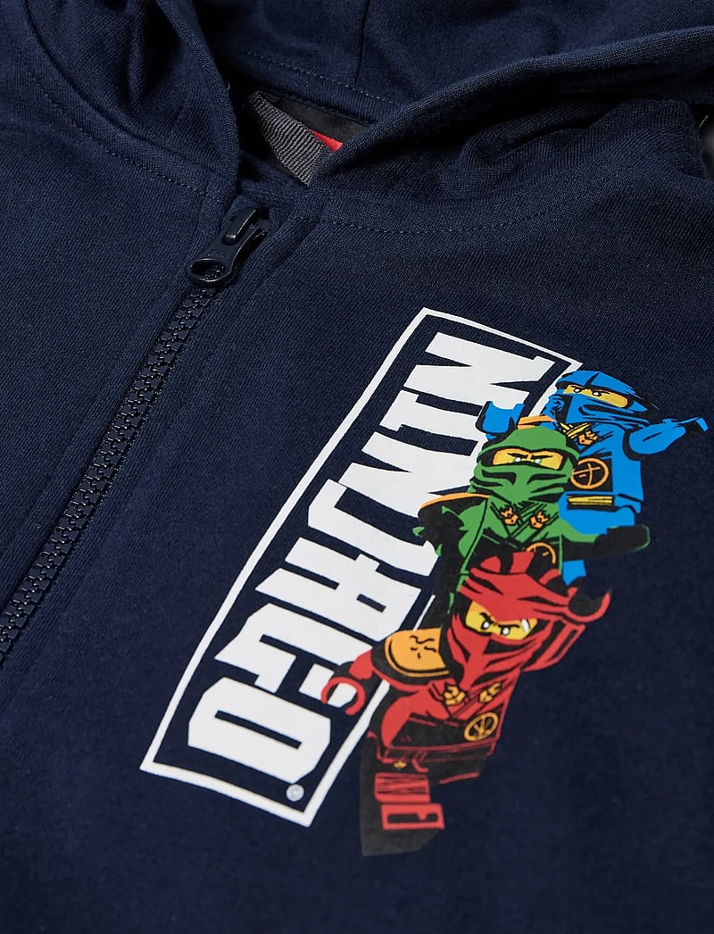 LEGO kidswear - LWSAKU 605 - HOODED SWEATSHIRT - huvtröjor - dark navy - 2