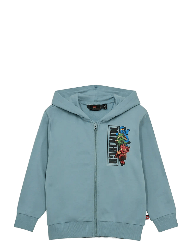 LEGO kidswear - LWSAKU 605 - HOODED SWEATSHIRT - huvtröjor - light dusty blue - 0