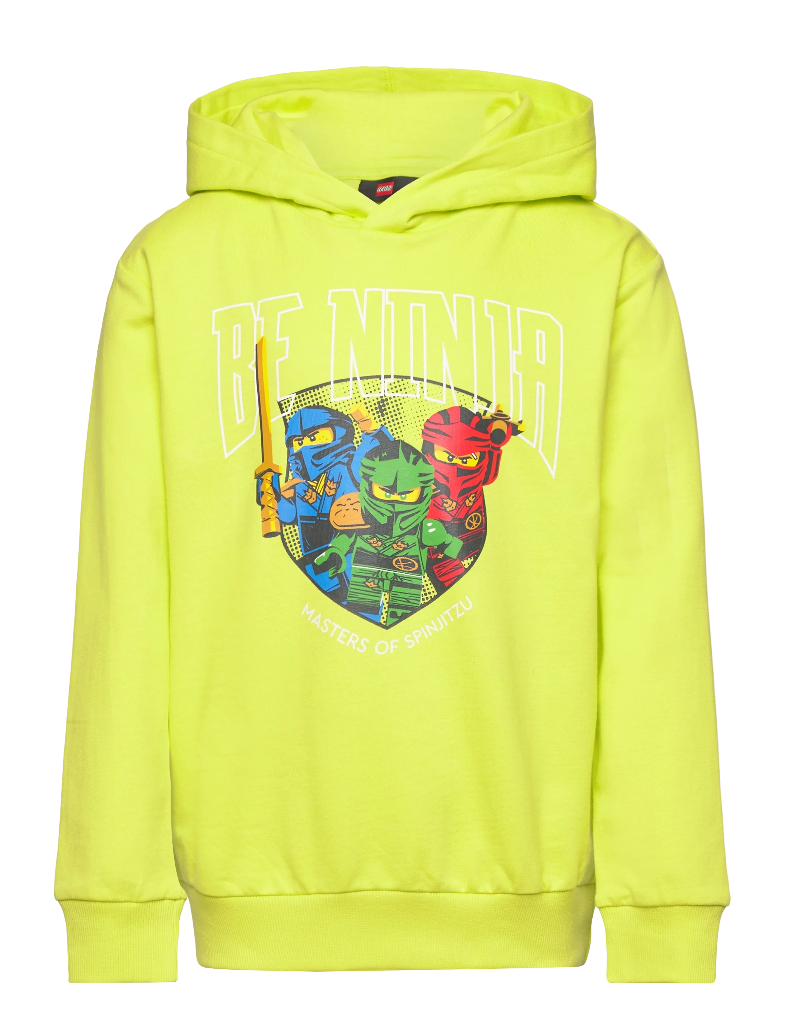 Lego Wear LWSAKU 601 - HOODED SWEATSHIRT - Hættetrøjer - LIME GREEN / yellow