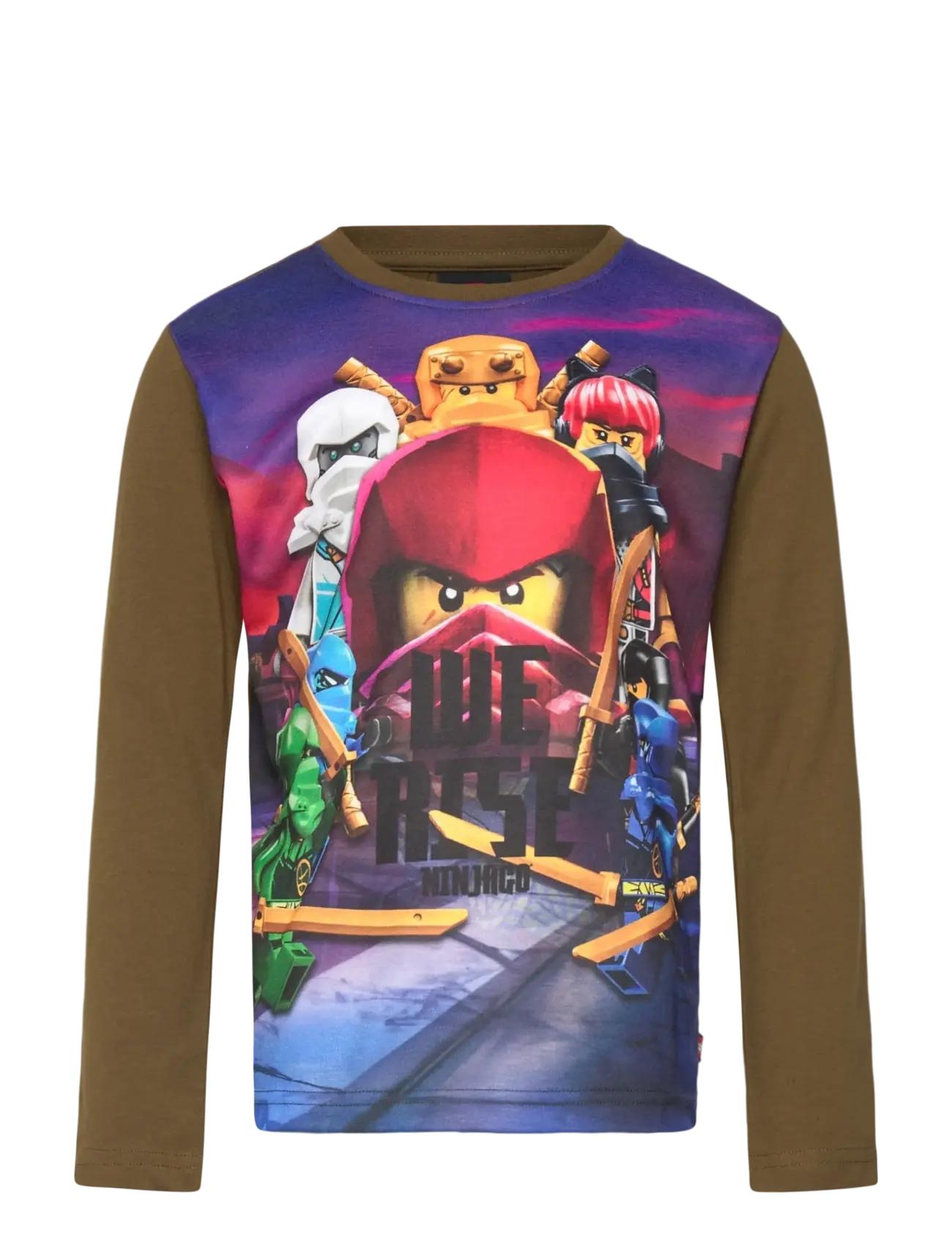 LEGO kidswear LWTAFFY 613 - T-SHIRT L/S - Lego Kids wear - DARK OLIVE / brown