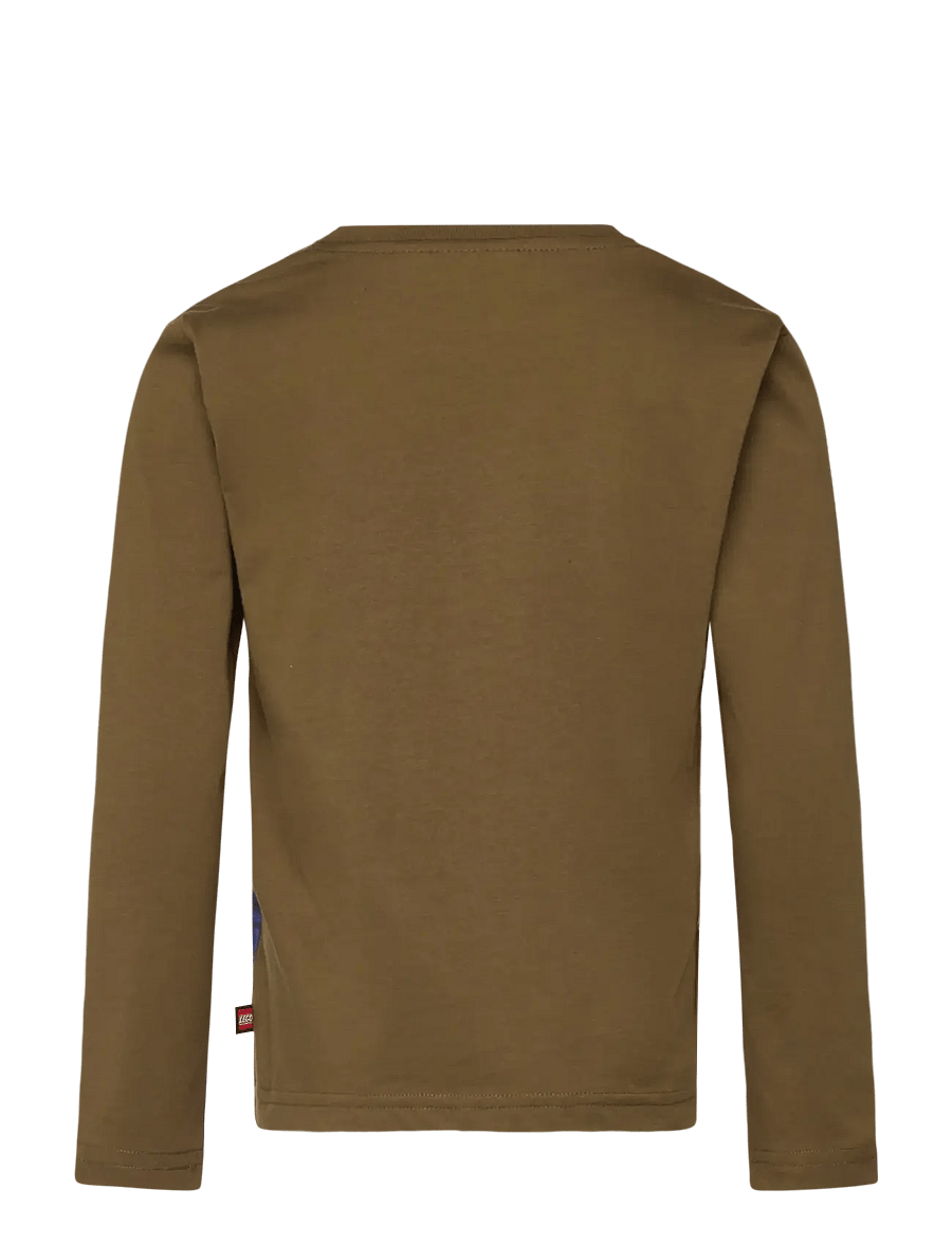 Lego Wear - LWTAFFY 613 - T-SHIRT L/S - långärmade t-shirts - dark olive - 1