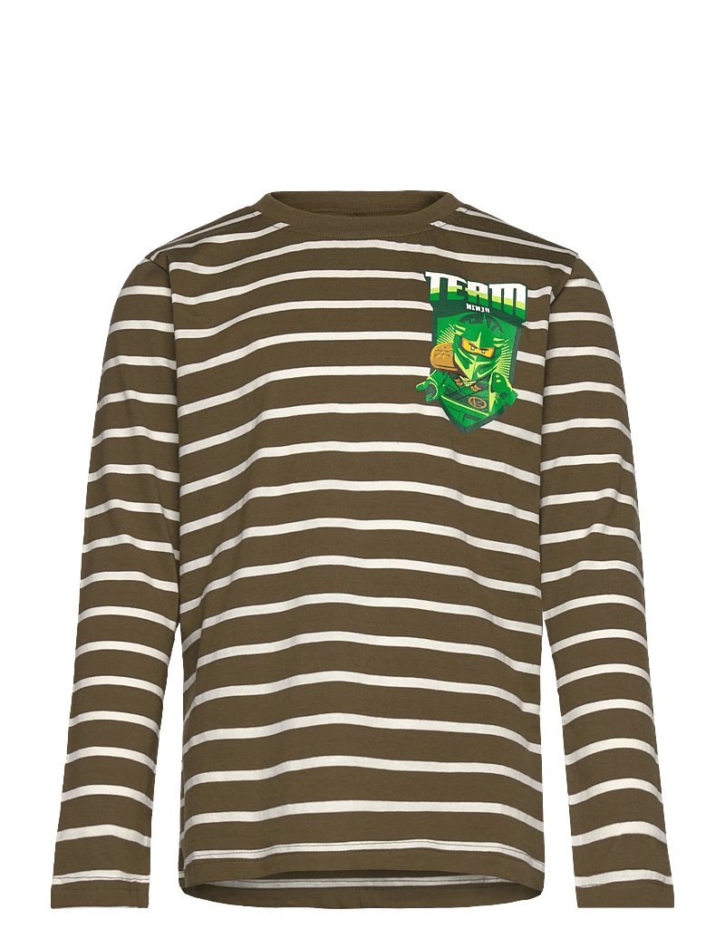 LEGO kidswear - LWTAFFY 602 - T-SHIRT L/S - långärmade t-shirts - dark olive - 0