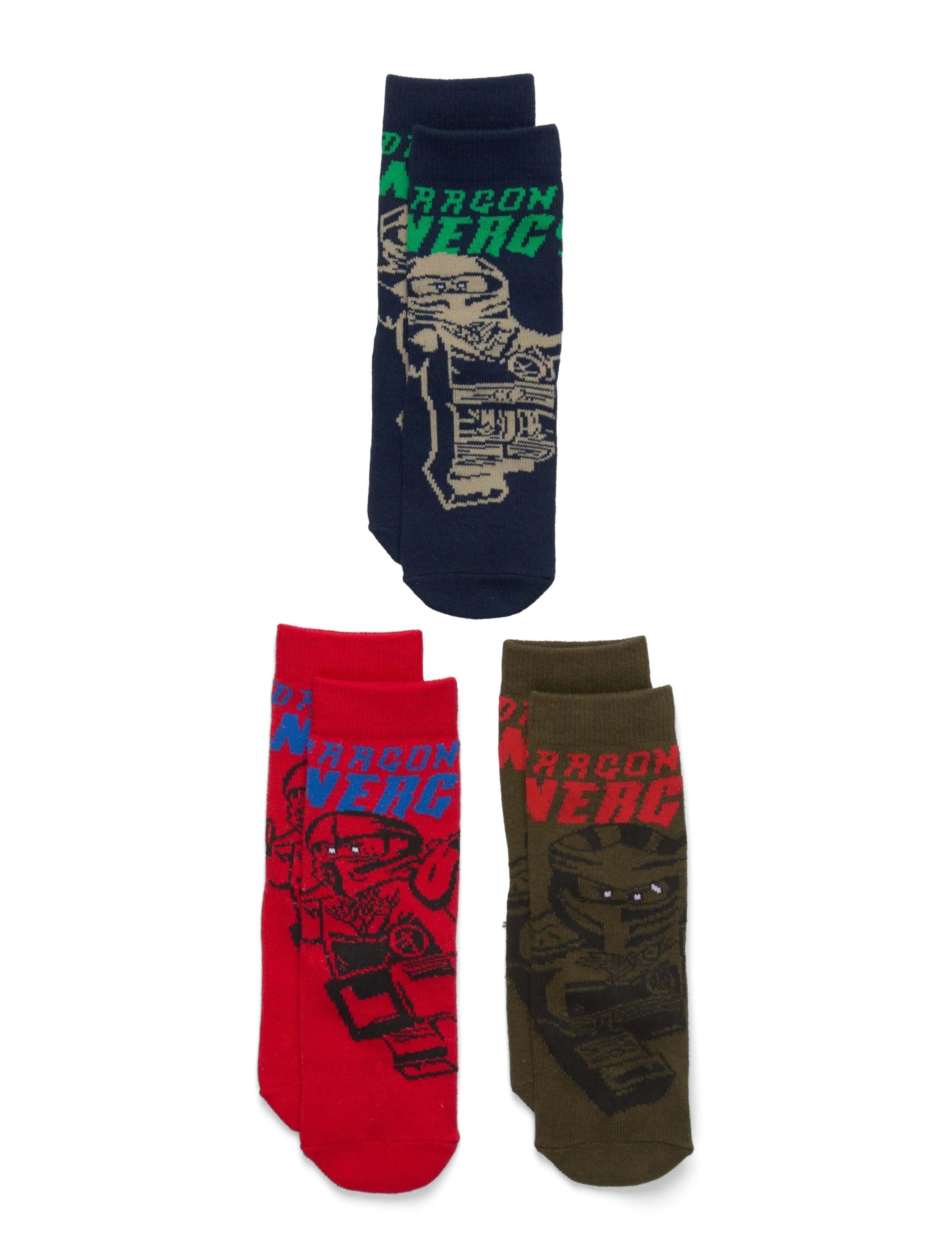 LEGO kidswear LWAGAN 602 - 3-PACK SOCKS - Kläder - DARK NAVY / multi