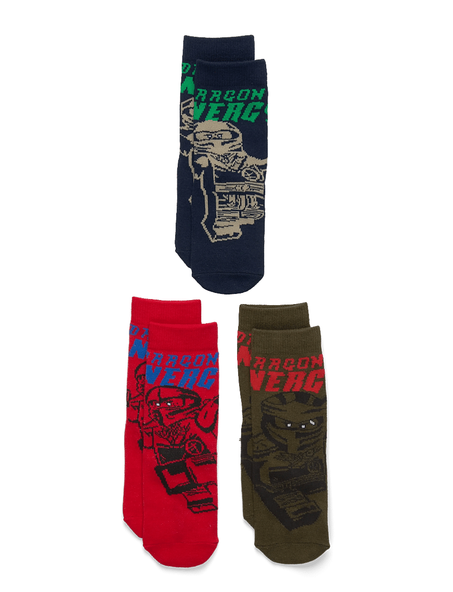Lego Wear - LWAGAN 602 - 3-PACK SOCKS - strumpor - dark navy - 0