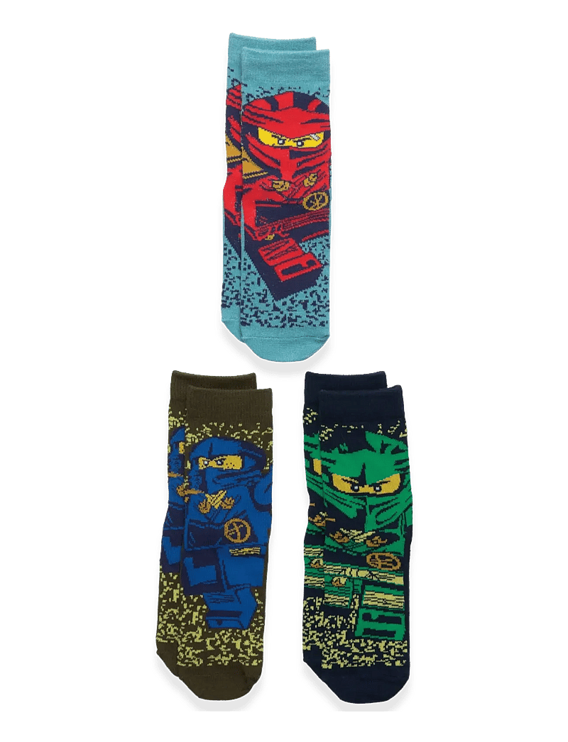 LEGO kidswear - LWAGAN 605 - 3-PACK SOCKS - strumpor - dark navy - 0