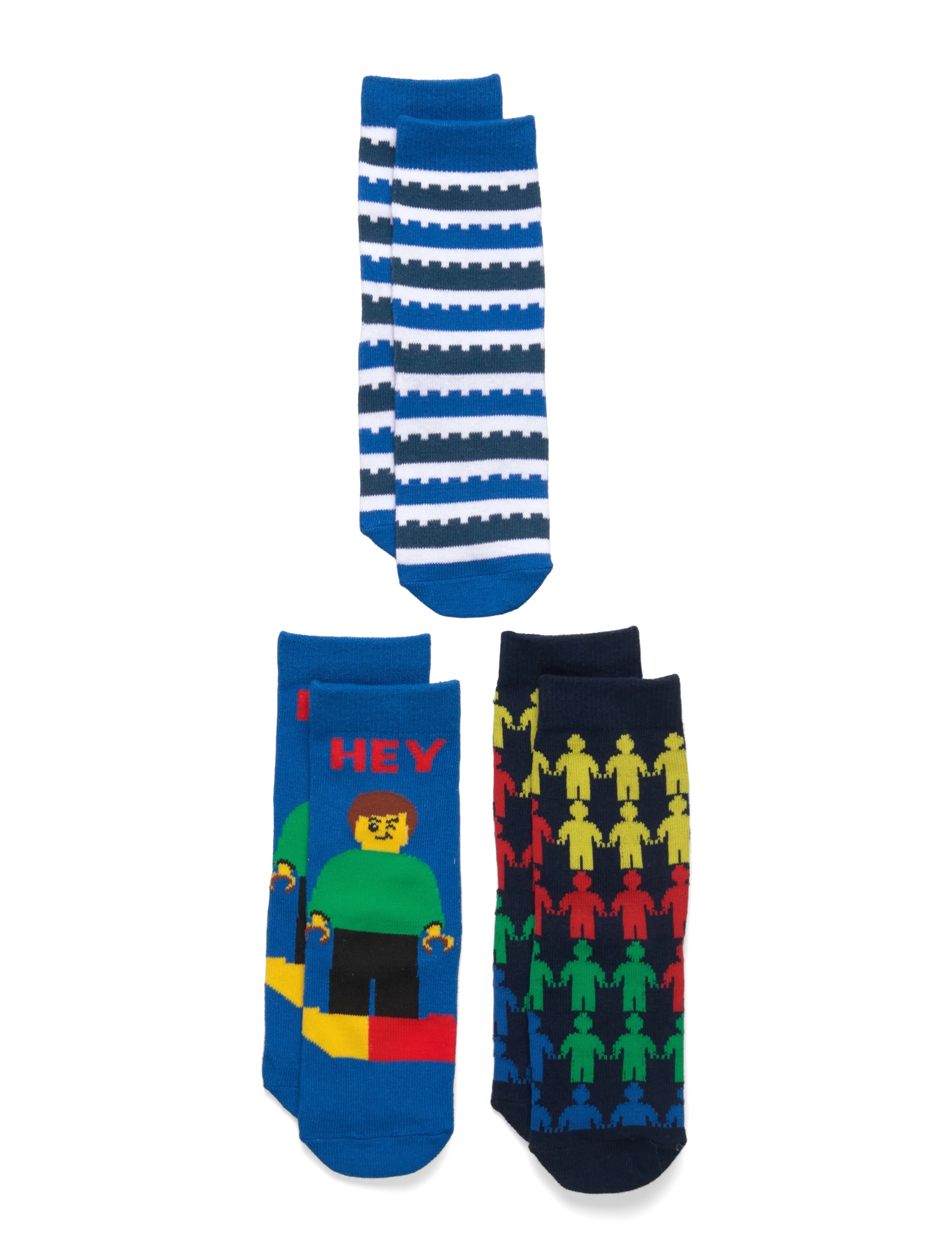 LEGO kidswear LWAGAN 700 - 3-PACK SOCKS - Riided - DARK NAVY / blue
