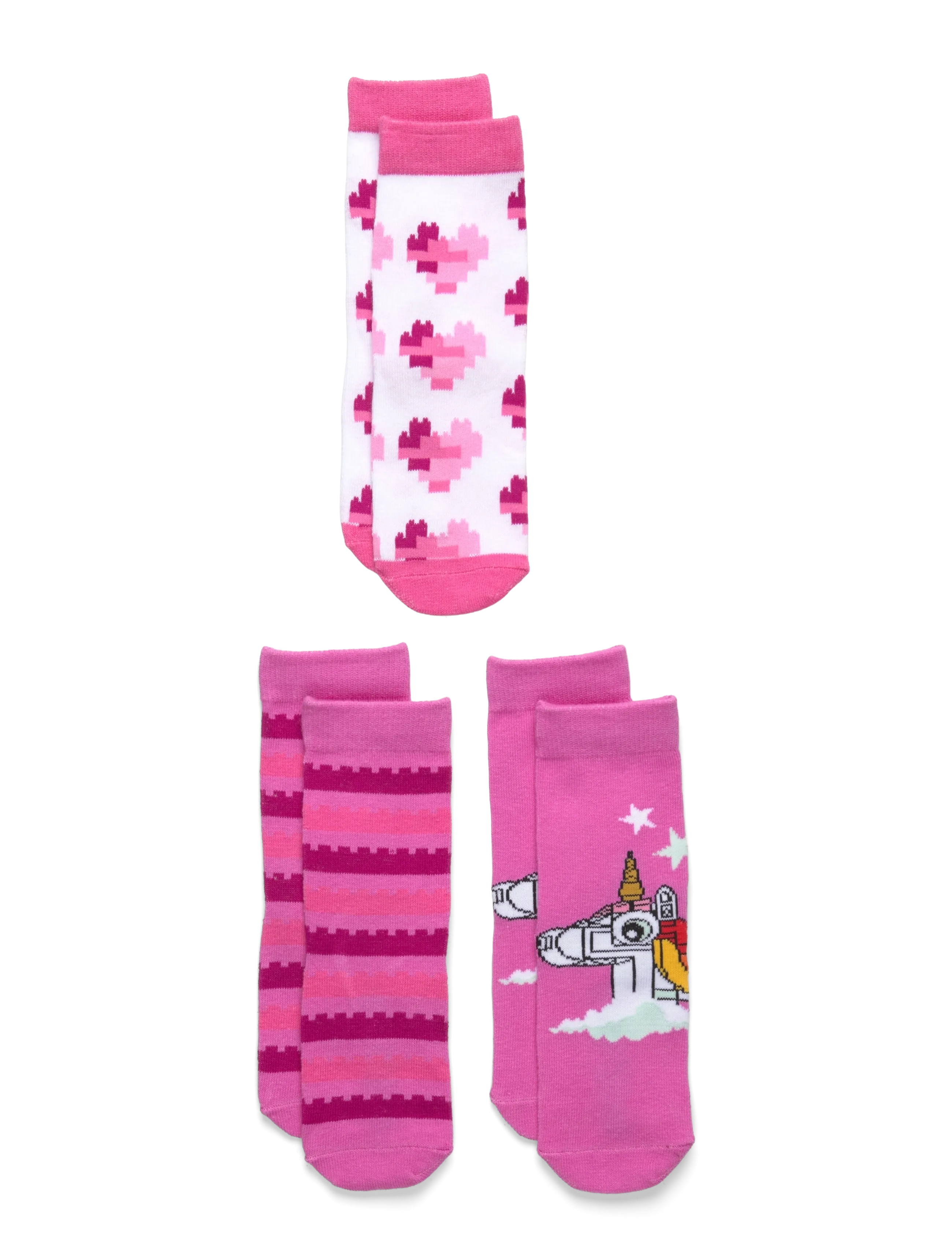 LEGO kidswear LWAVA 700 - 3-PACK SOCKS - Kläder - PINK / pink/rose