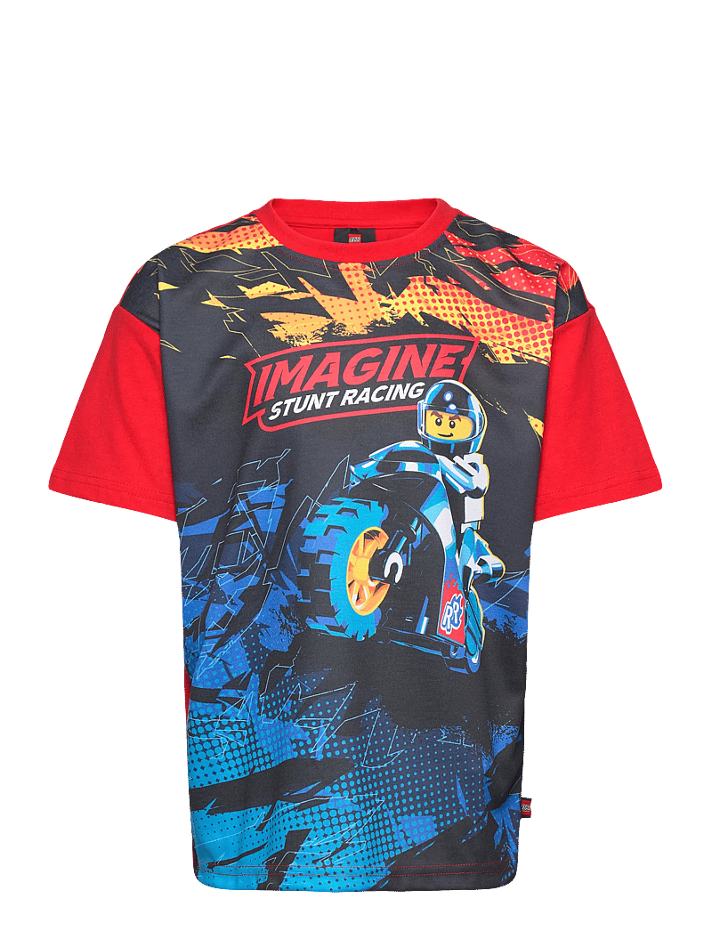 LEGO kidswear - LWTAFFY 614 - T-SHIRT S/S - kortärmade t-shirts - red - 0