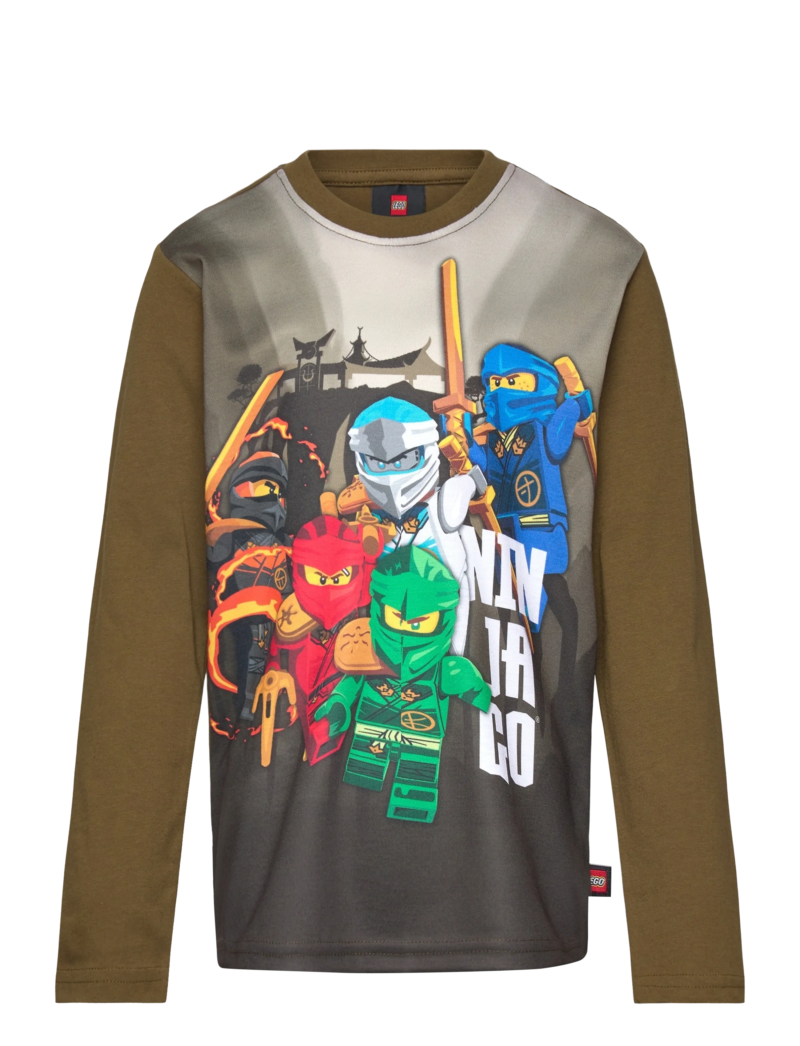 LEGO kidswear LWTAFFY 707 - T-SHIRT L/S - Kläder - DARK OLIVE / khaki/green