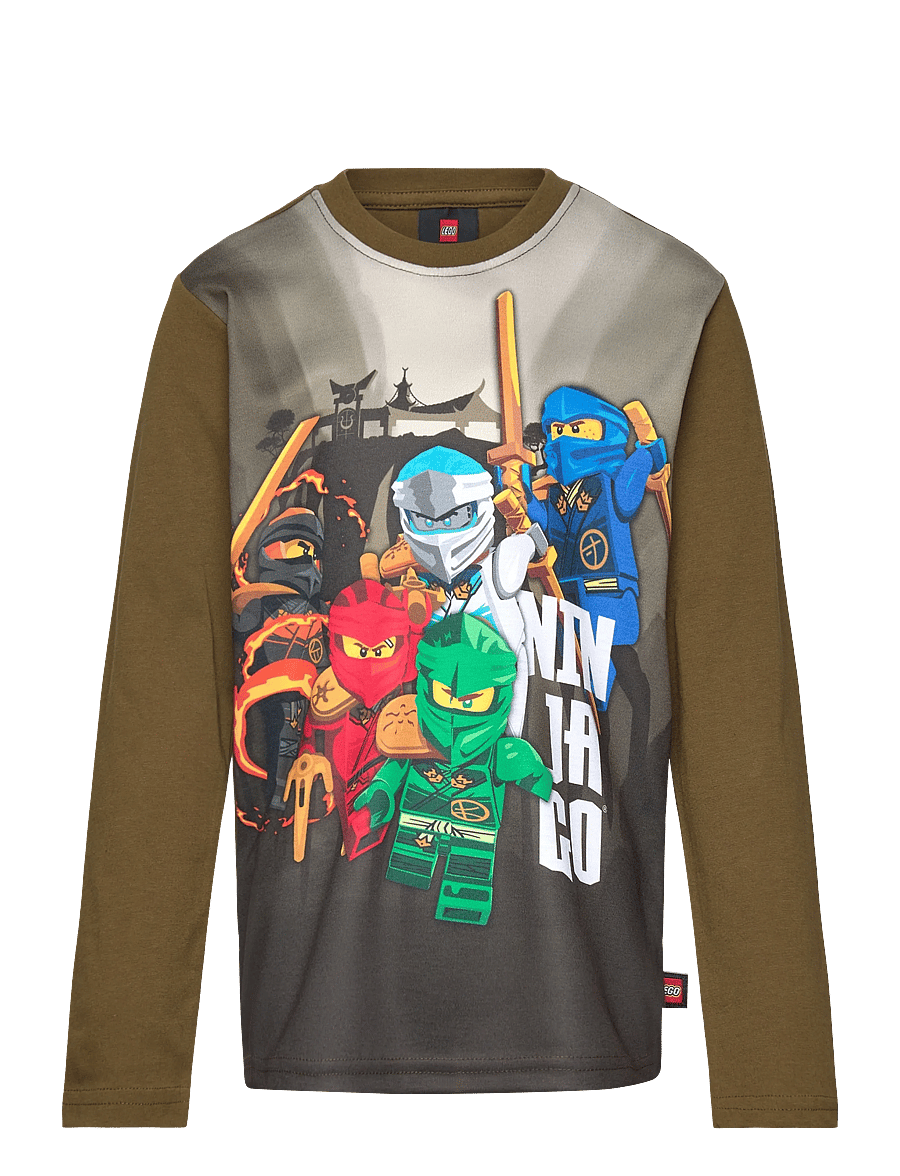 Lego Wear - LWTAFFY 707 - T-SHIRT L/S - pikkade varrukatega särgid - dark olive - 0