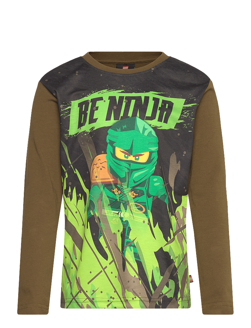 LEGO kidswear - LWTAFFY 702 - T-SHIRT L/S - långärmade skjortor - dark olive - 0
