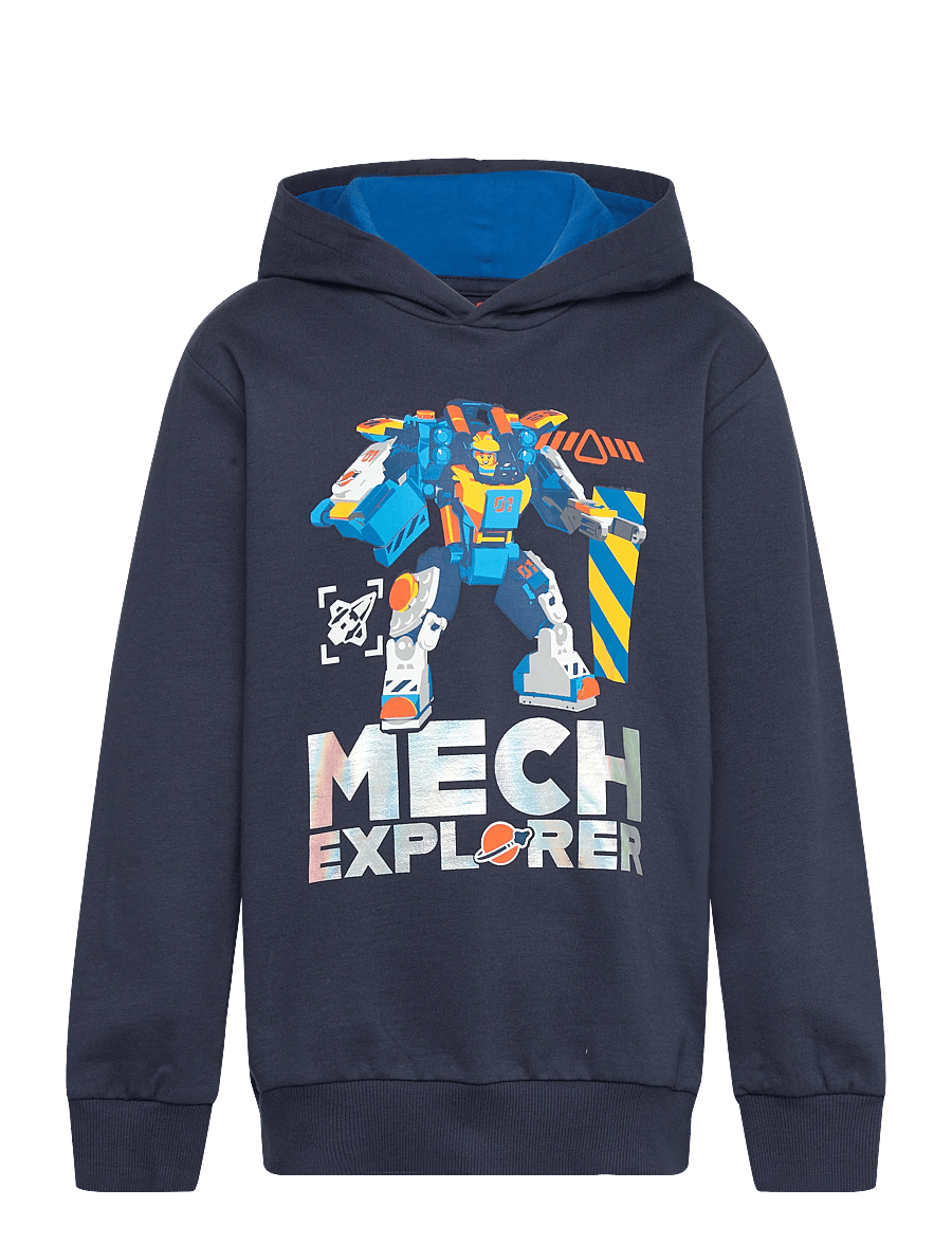 Lego Wear - LWSAKU 707 - HOODED SWEATSHIRT - džemperiai su gobtuvu - dark navy - 0