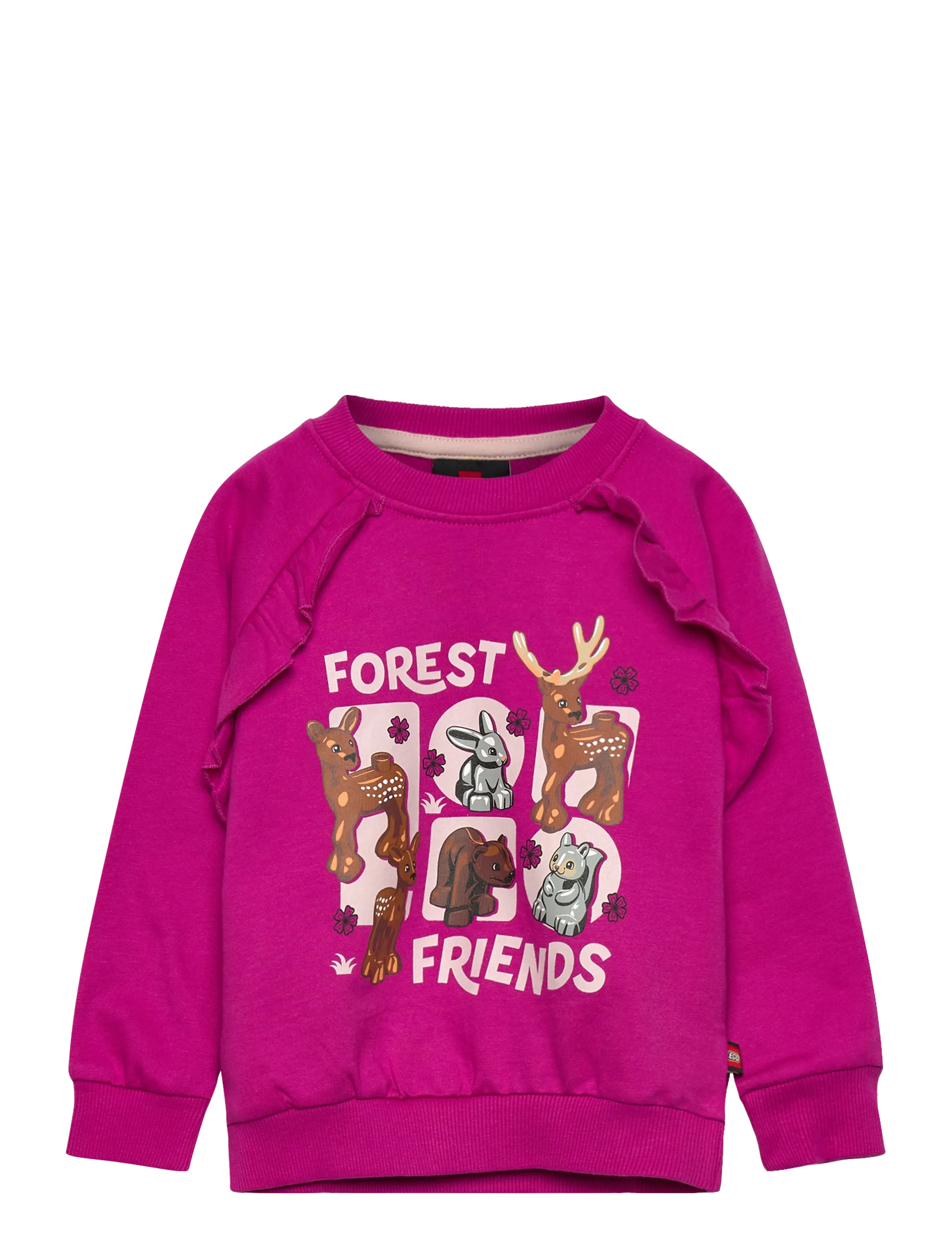 Lego Wear Lwsanyu 701 Sweatshirt, Børn, Grafisk Flæse Sweatshirt, Pink, Str: 104