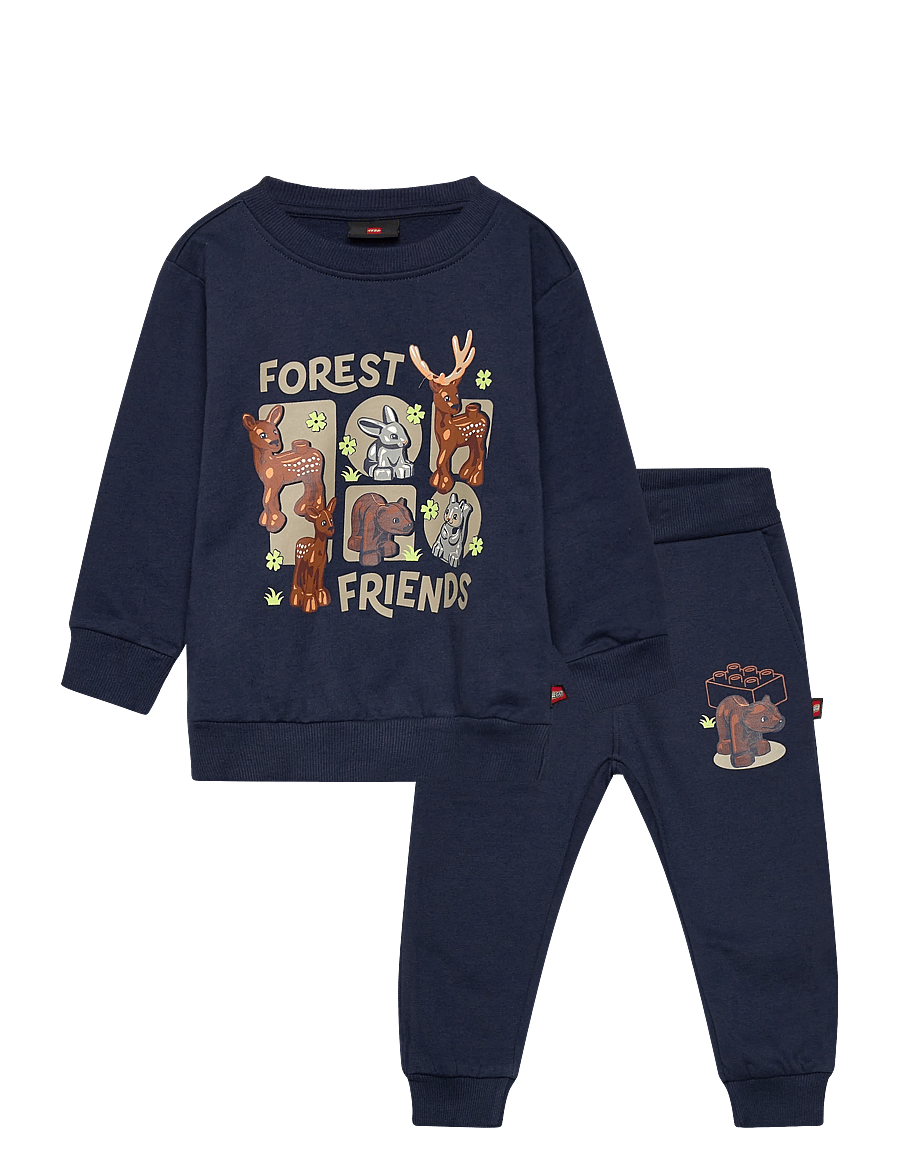 Lego Wear - LEGO® DUPLO® Sweat Set - LWSANYU 703 - set med långärmad t-shirt - dark navy - 0