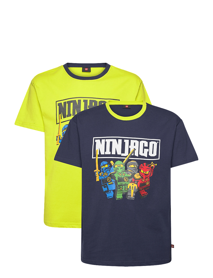 LEGO kidswear - LWTAFFY 619 - 2PACK T-SHIRT SS - lime green - 0