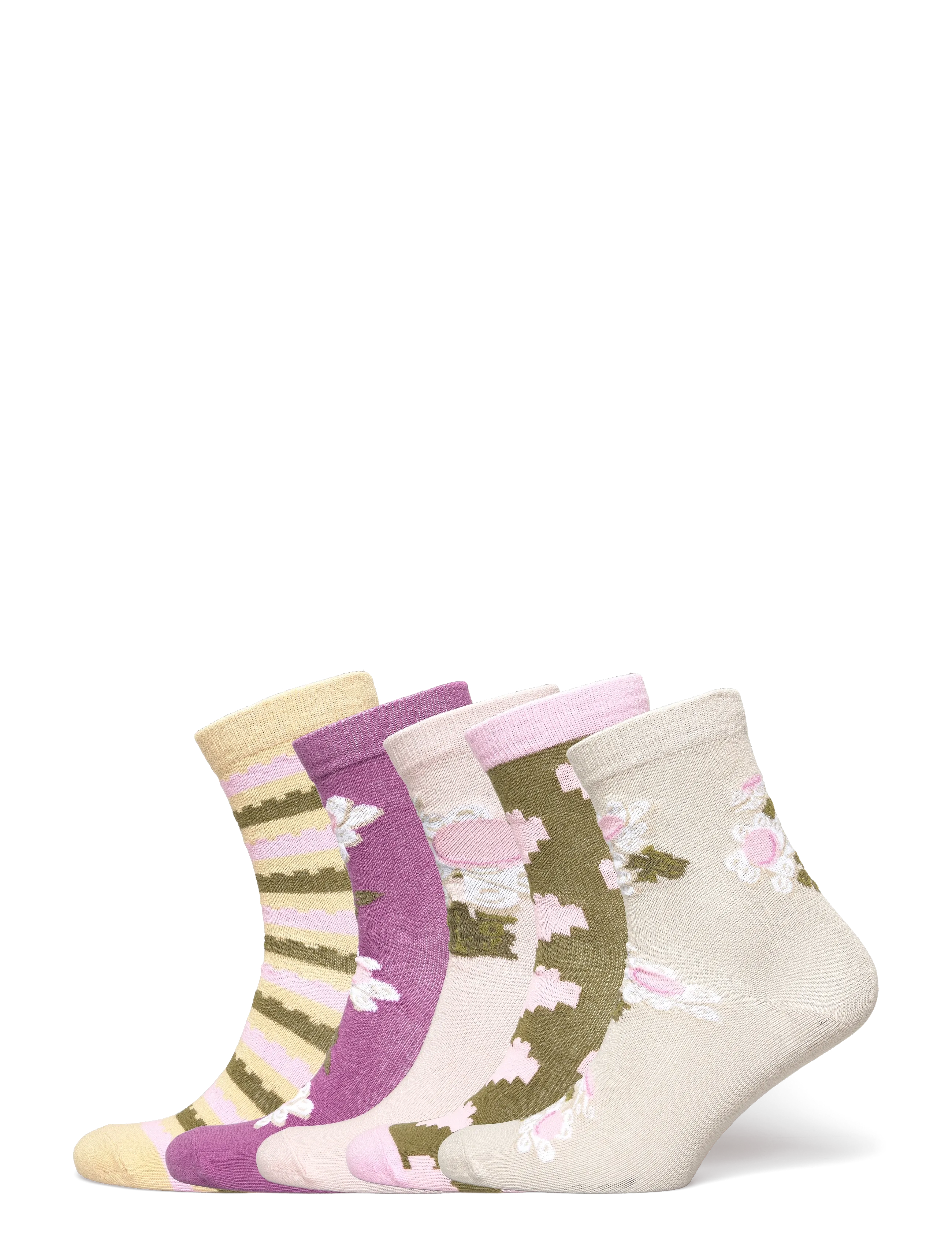 LEGO kidswear LWAYO 102 - 5-PACK SOCKS - Kläder - DARK OFF WHITE / multi