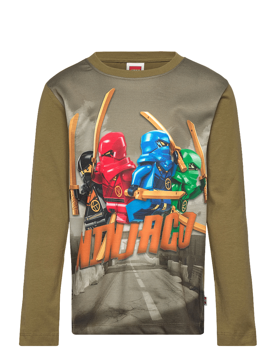 Lego Wear - LWTAJ 101 - T-SHIRT L/S - pikkade varrukatega särgid - olive green - 0