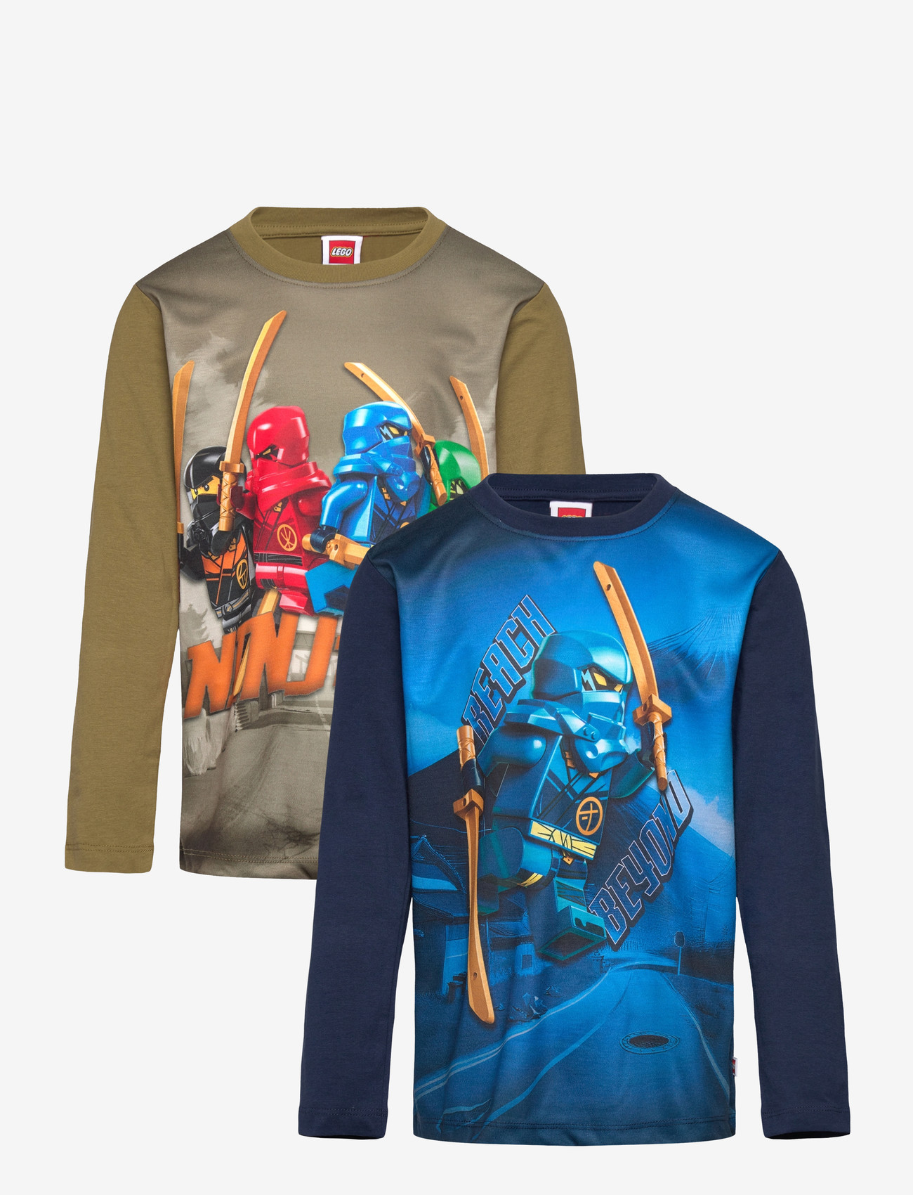 LEGO kidswear - LWTAJ 118 - 2 PACK T-SHIRT L/S - langärmlige hemden - dark navy - 0