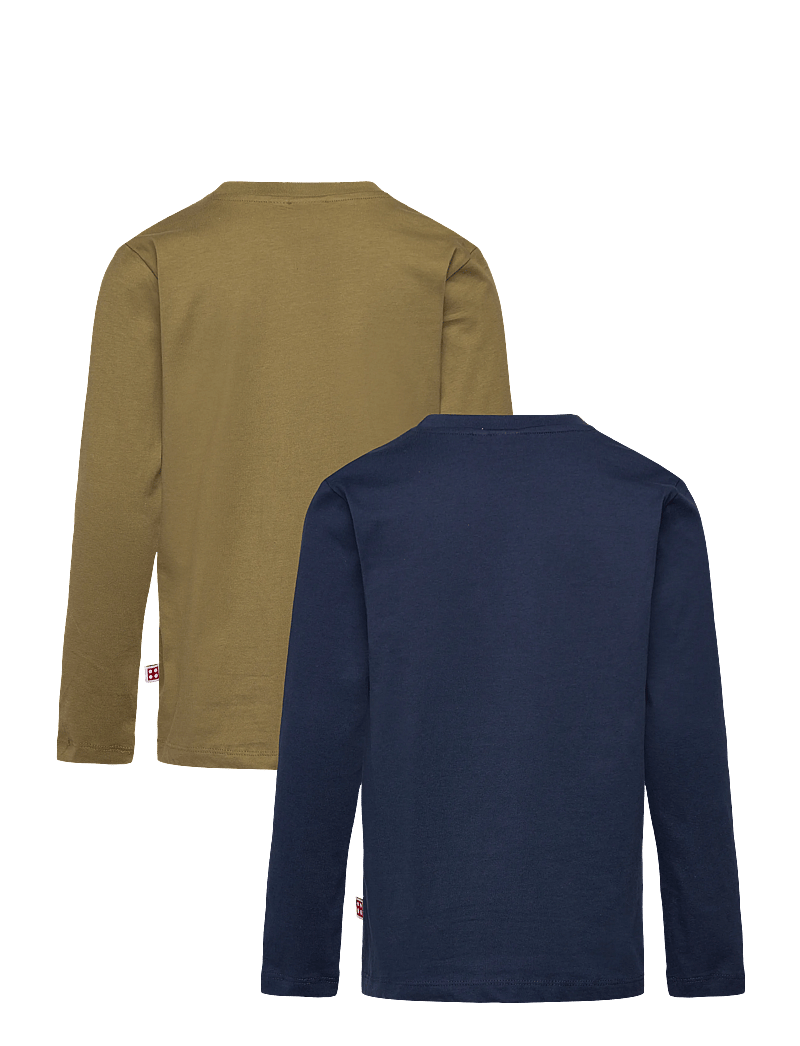 LEGO kidswear - LWTAJ 118 - 2 PACK T-SHIRT L/S - langärmlige hemden - dark navy - 1