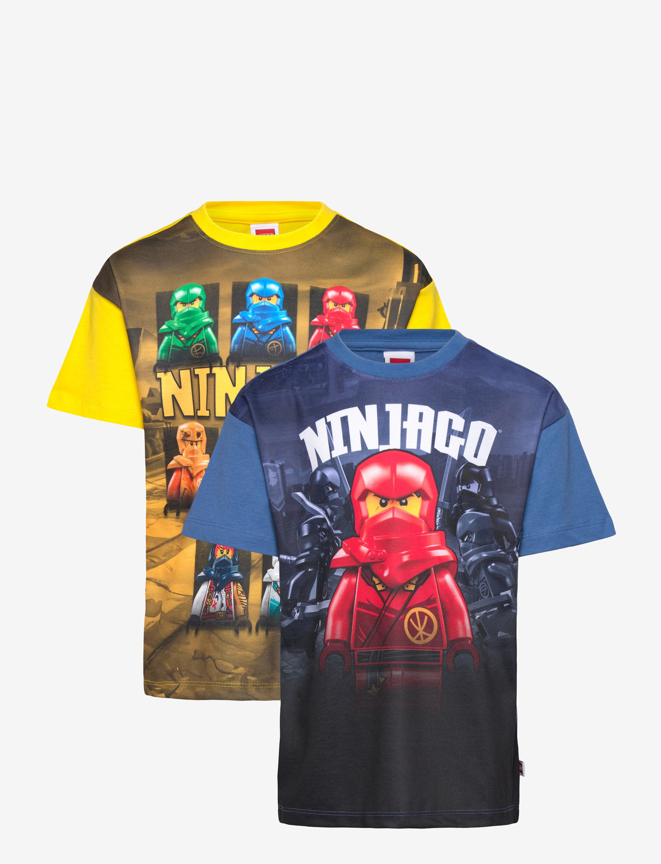 LEGO kidswear - LWTAJ 119 - 2 PACK T-SHIRT S/S - kurzärmlige hemden - blue - 0