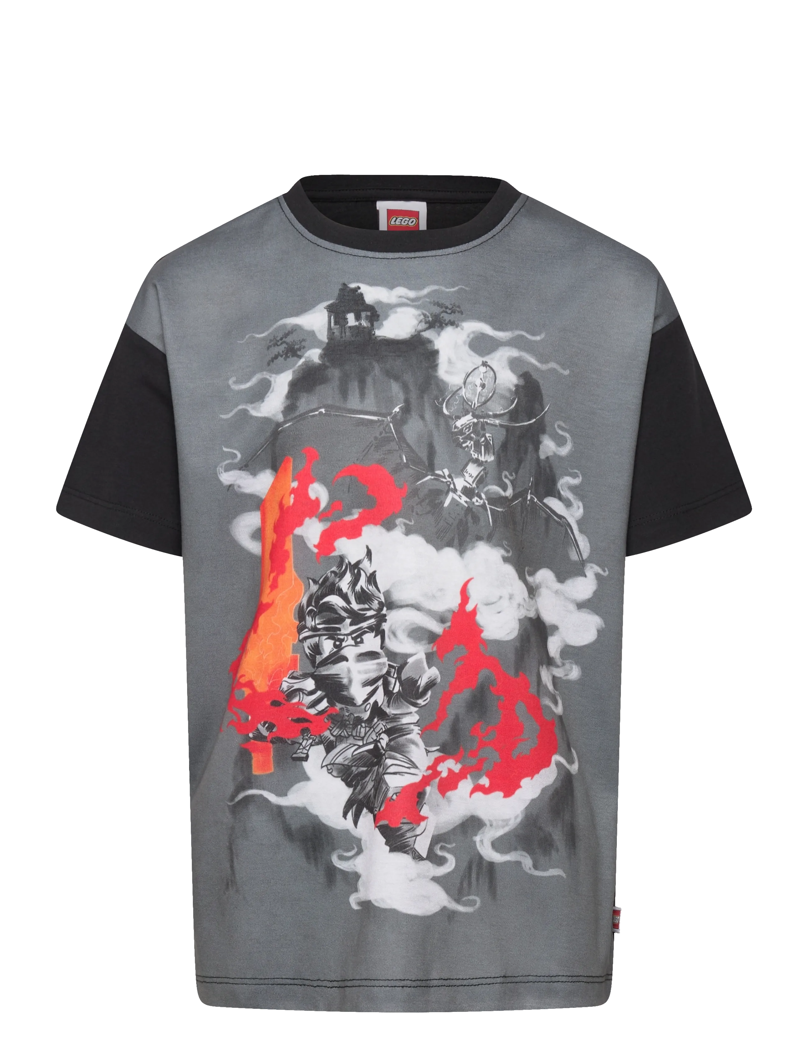 LEGO kidswear LWTAJ 203 - T-SHIRT S/S - Riided - BLACK / black