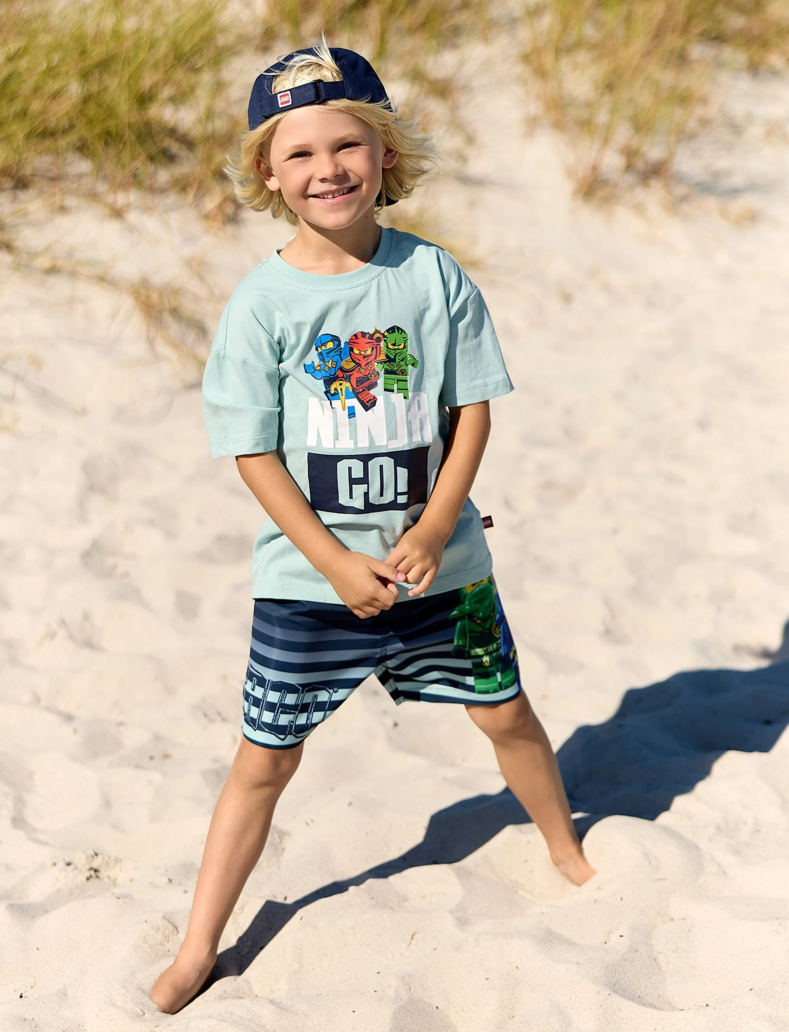 LEGO kidswear LWTAJ 302 - T-SHIRT S/S - Topper & T-skjorter - BLUE GREEN / blue
