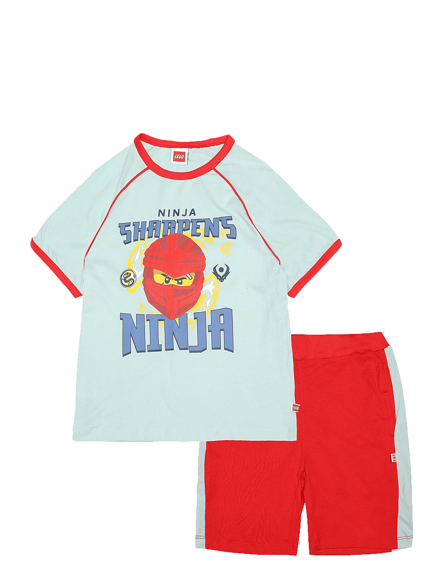 Lego Wear - LEGO® NINJAGO® Shorts Set - LWTAJ 305 - sets mit kurzärmeligem t-shirt - blue green - 0