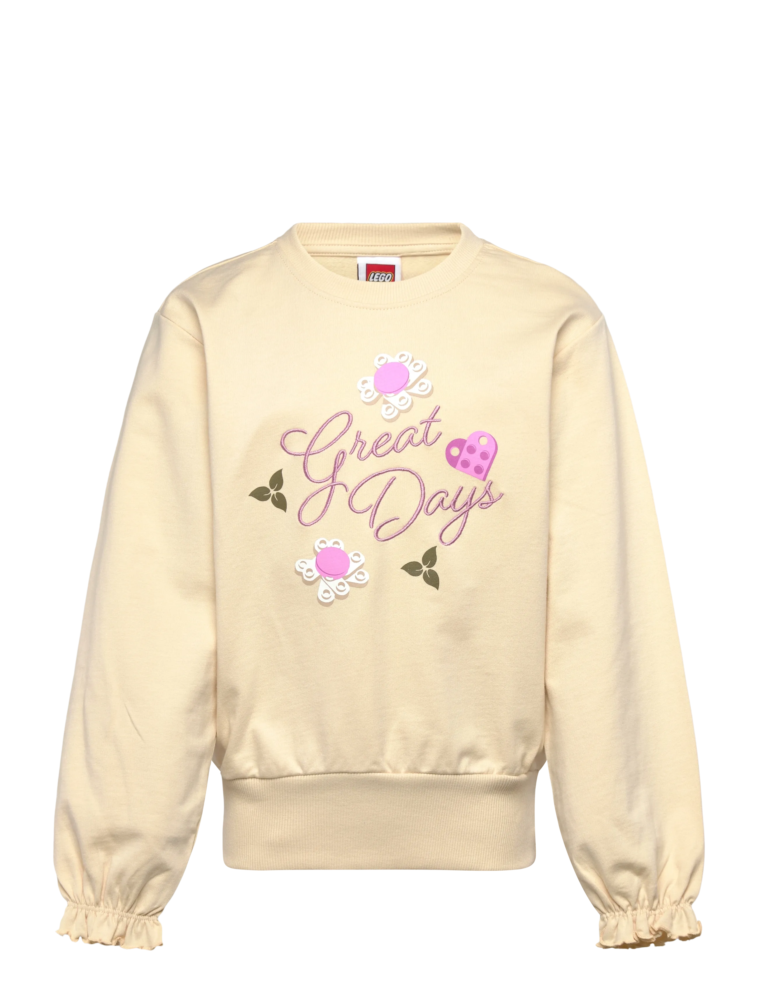 LEGO kidswear LWSIA 100 - SWEATSHIRT - Barn 2-8 år - DARK OFF WHITE / cream